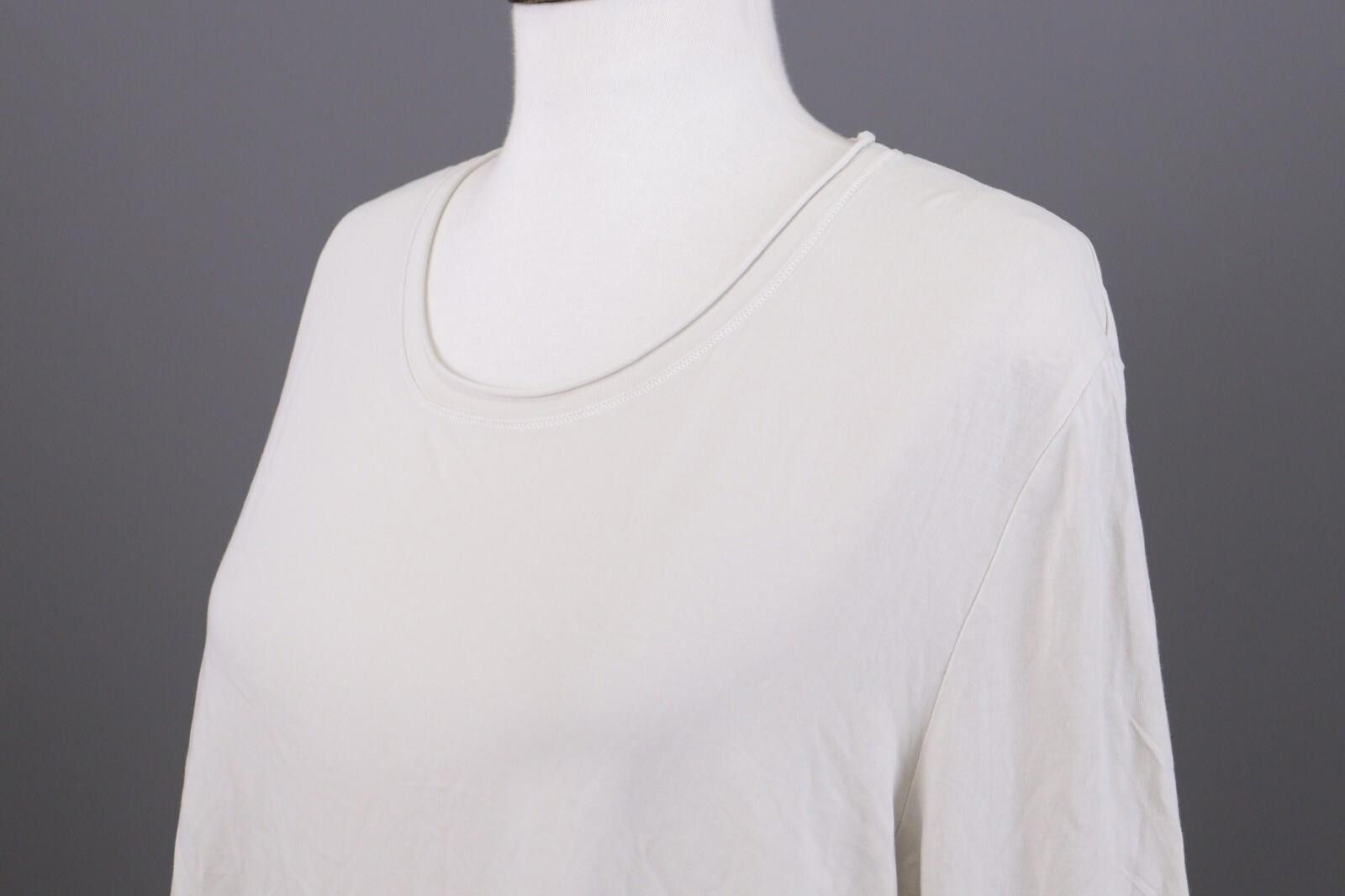 Oscar De La Renta Oska White Lightweight Summer Top Shirt Size 5 / 2XL Size XXL / US 16-18 / IT 52-54 - 7 Thumbnail
