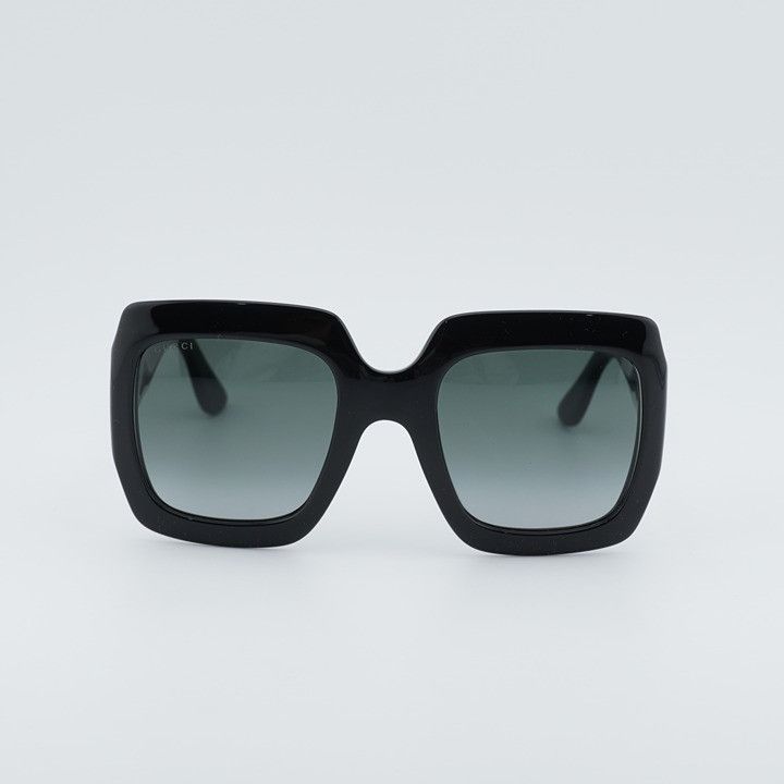 Gucci Gucci GG0053S 001 Sunglasses Black Square Frame, Grey Size ONE SIZE - 4 Thumbnail