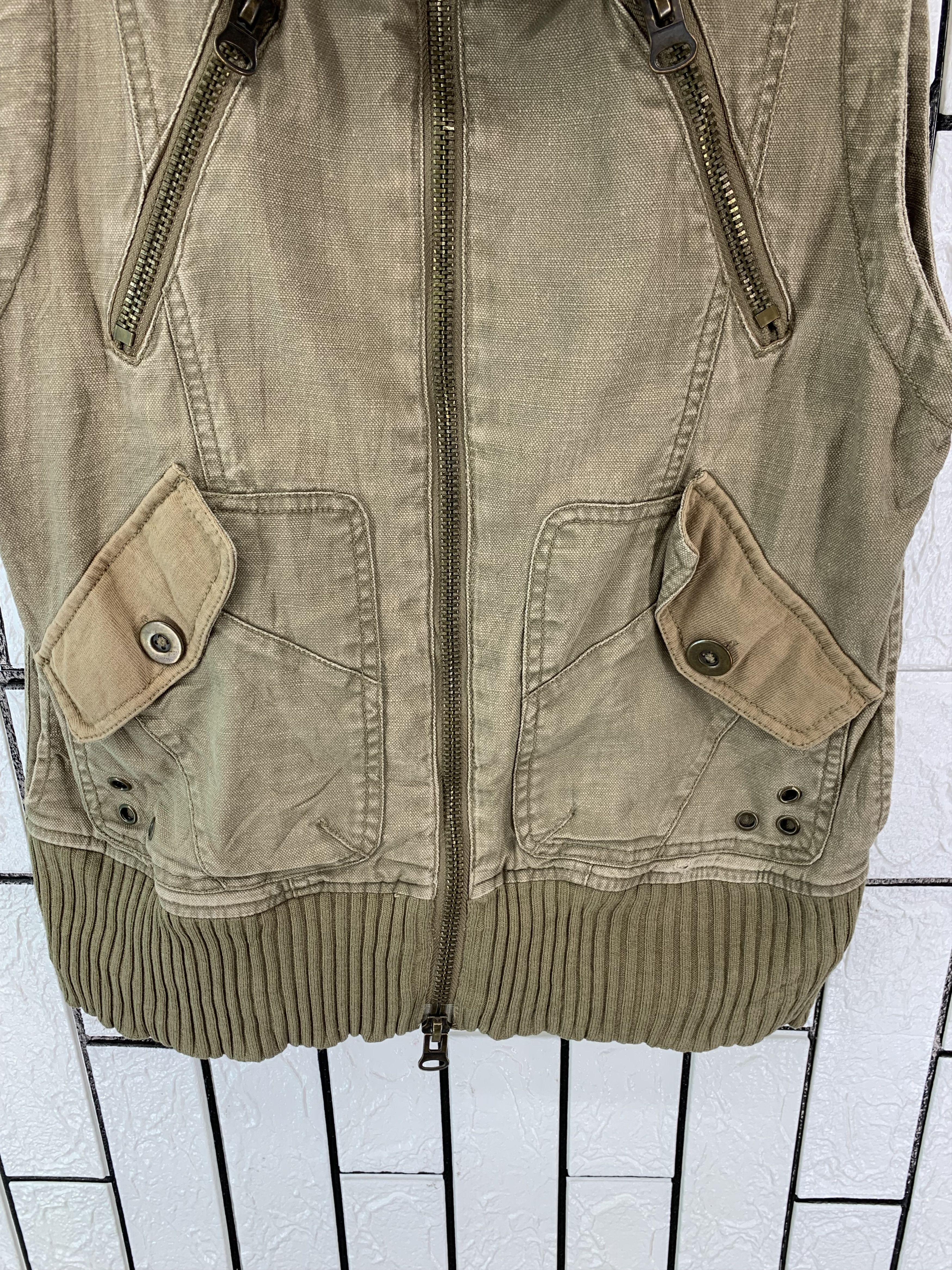 Japanese Brand × Vintage Vintage Denim Hooded Vest Neck Size S / US 4 / IT 40 - 2 Thumbnail
