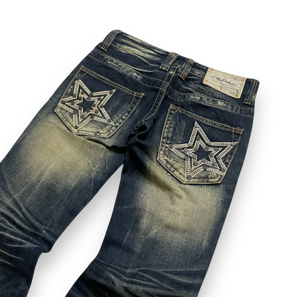 If Six Was Nine ORIGINAL CLASSIC FLARE LOLITA RUSTY DENIM (30×41) Size US 30 / EU 46 - 8 Thumbnail