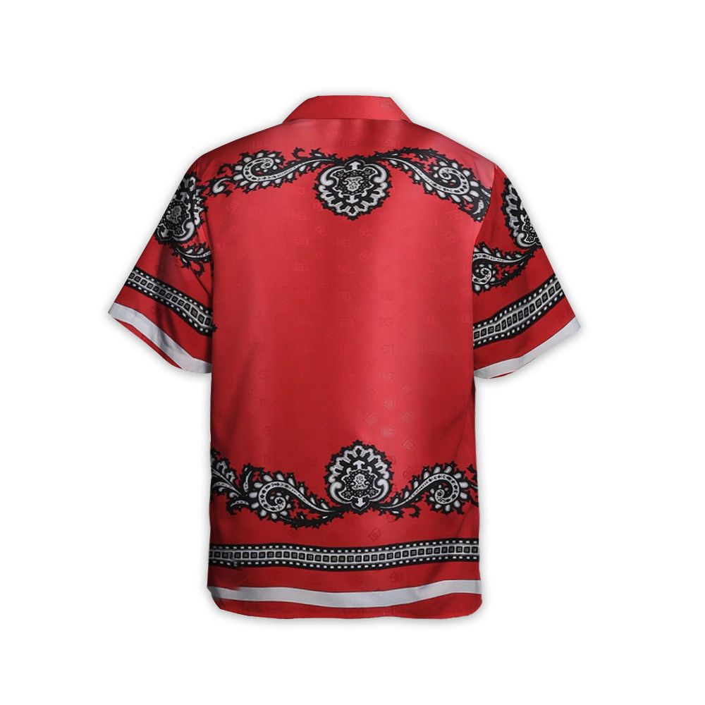 Designer Men’s Bandanna Print Shirt Size US L / EU 52-54 / 3 - 2 Thumbnail