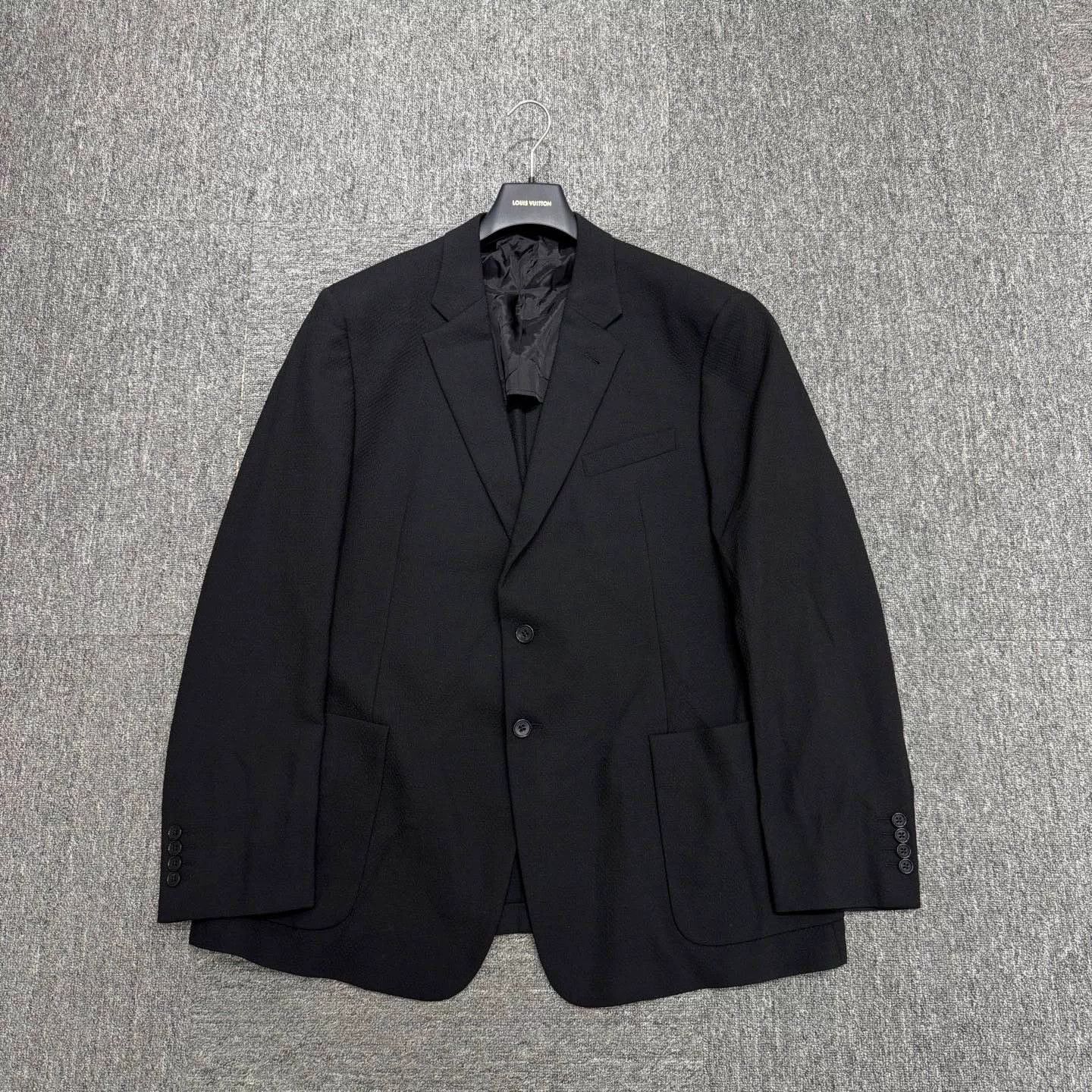 Giorgio Armani black wool suit jacket by giorgio armani Size US XXL / EU 58 / 5 - 1 Thumbnail