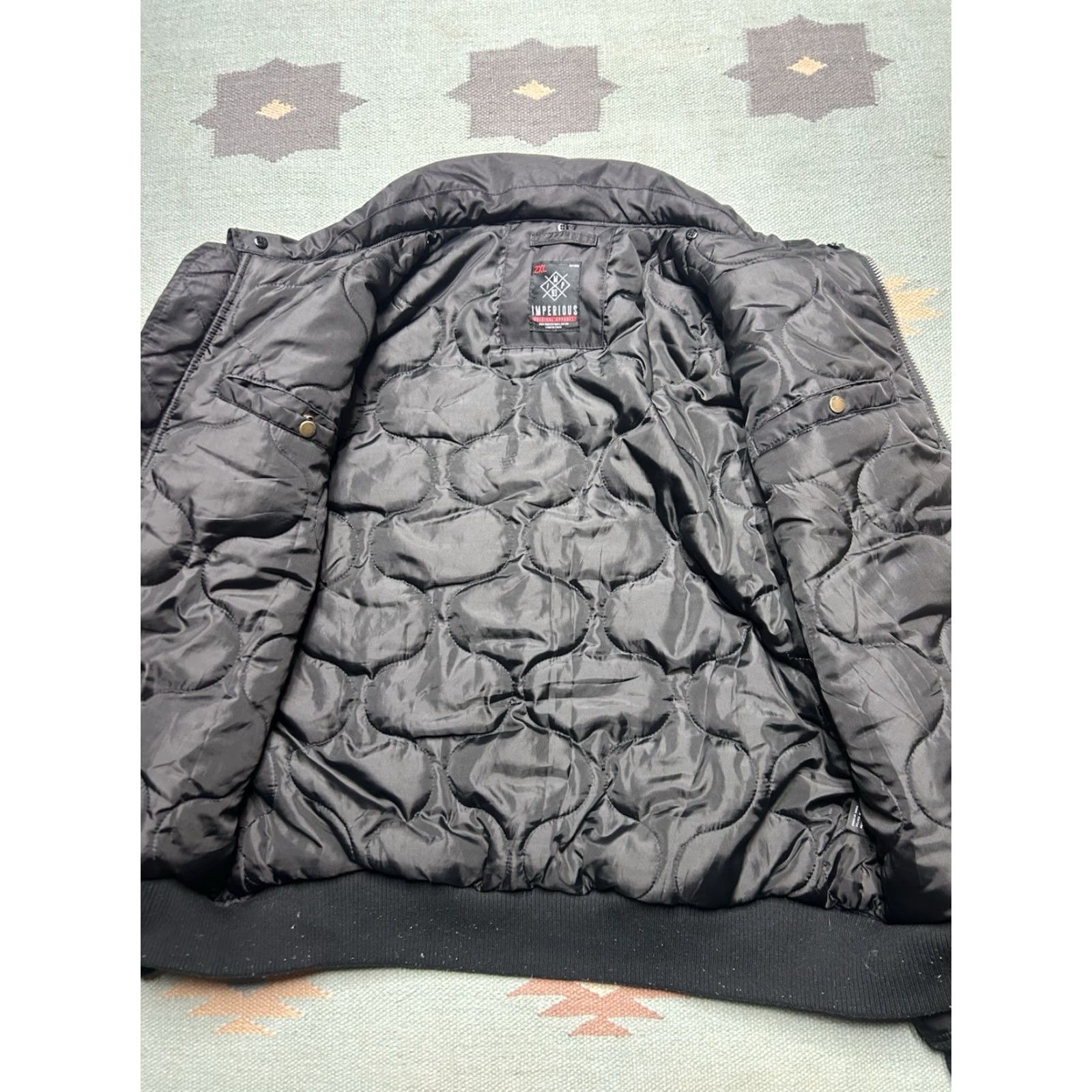 Vintage VINTAGE Imperious Delf bomber MA-1 style black nylon men’s 2XL jacket Size US XXL / EU 58 / 5 - 6 Thumbnail