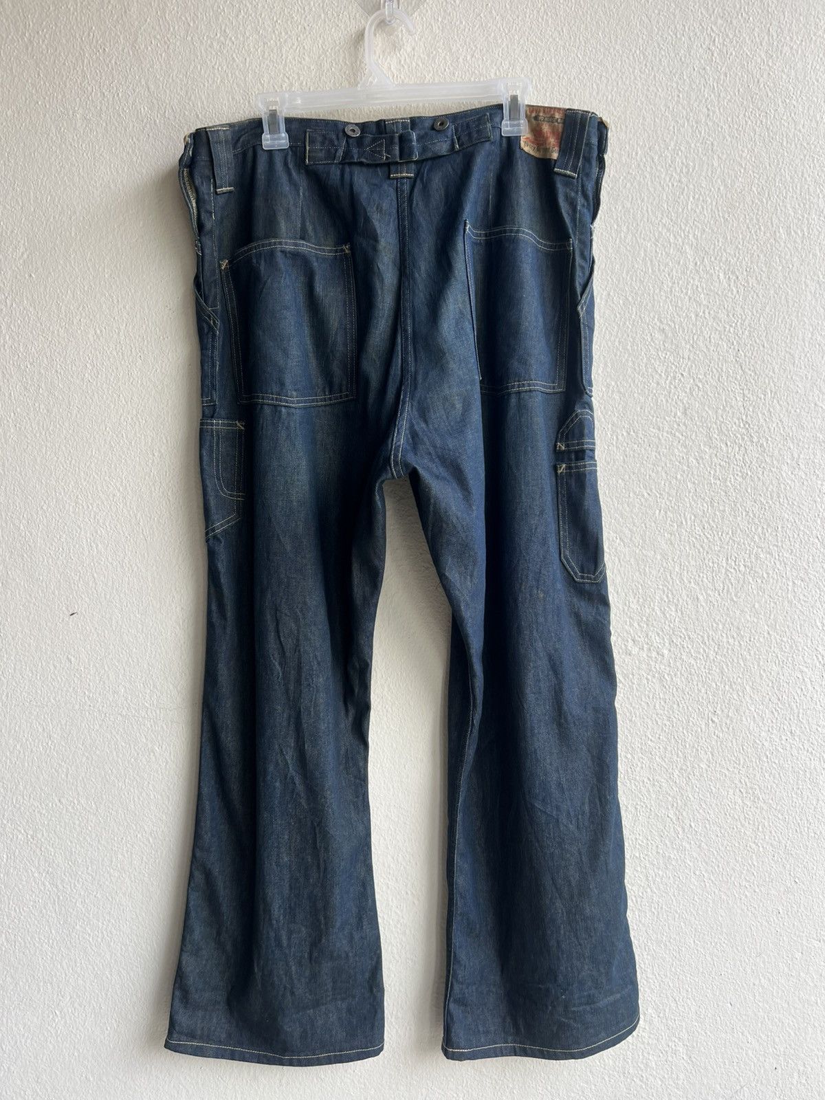 Levi's Vintage Clothing Levi’s LVC Dirty Mud Stains Denim Selvedge Work Wear Jeans Size US 34 / EU 50 - 3 Thumbnail