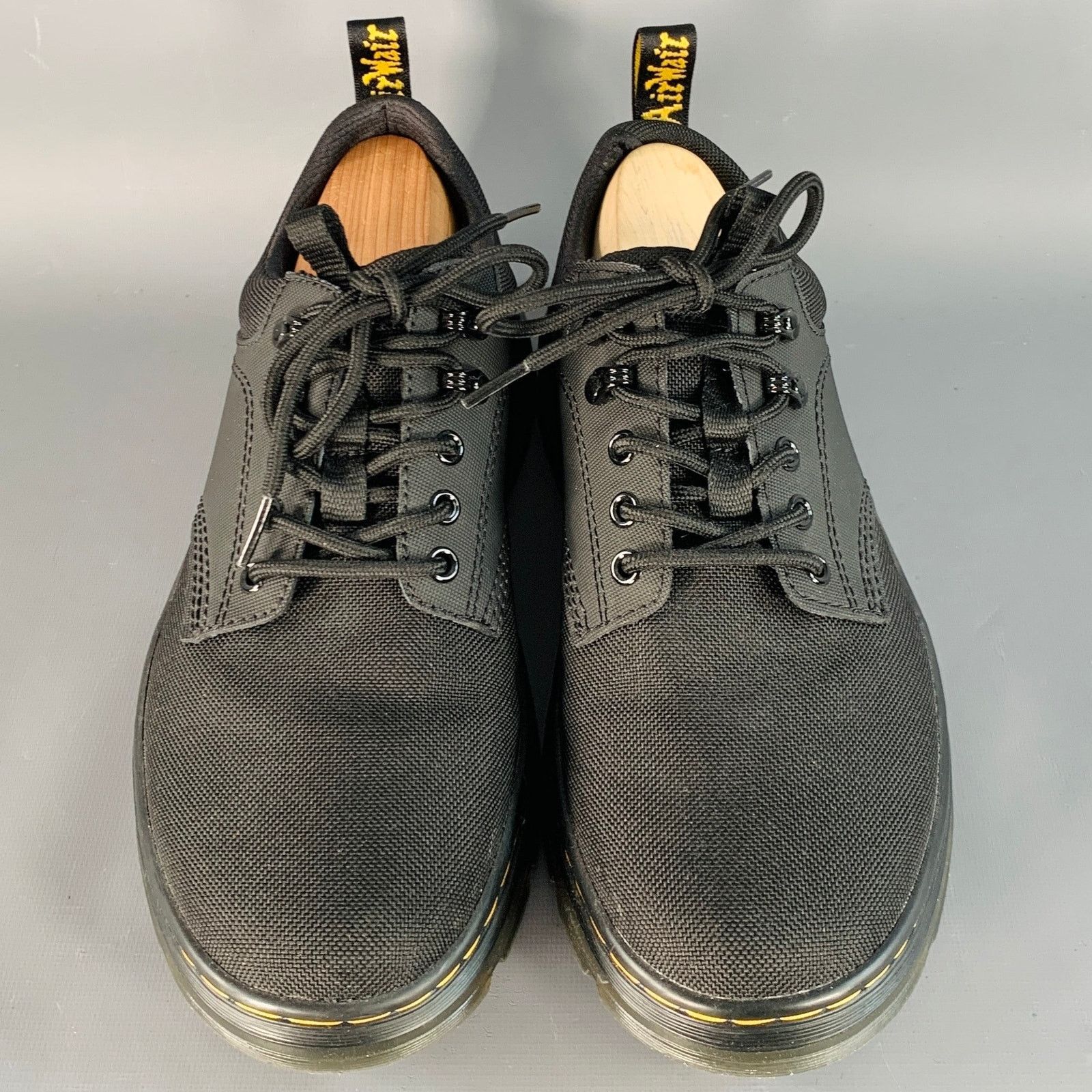 Dr. Martens DR. MARTENS 10 Reeder Black Nylon Chunky Sole Lace Up Shoes Size US 10 / EU 43 - 4 Thumbnail