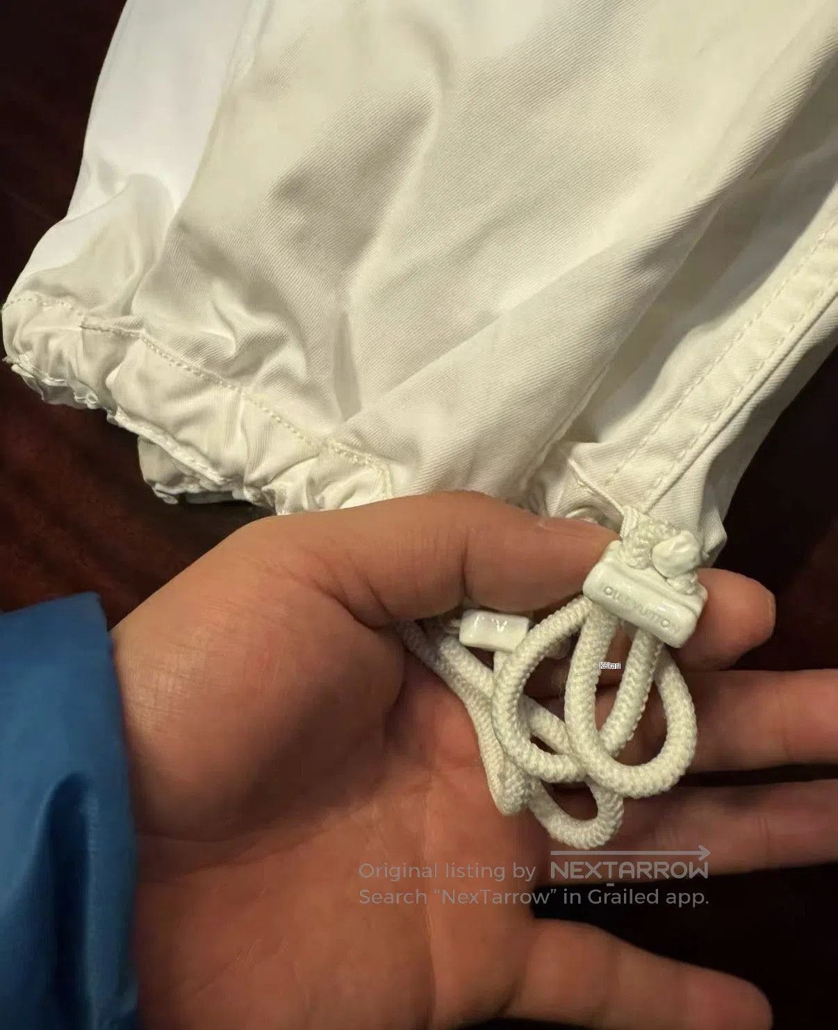 Louis Vuitton White Cargo Pants with Drawstring Waist . Size US 28 / EU 44 - 4 Thumbnail