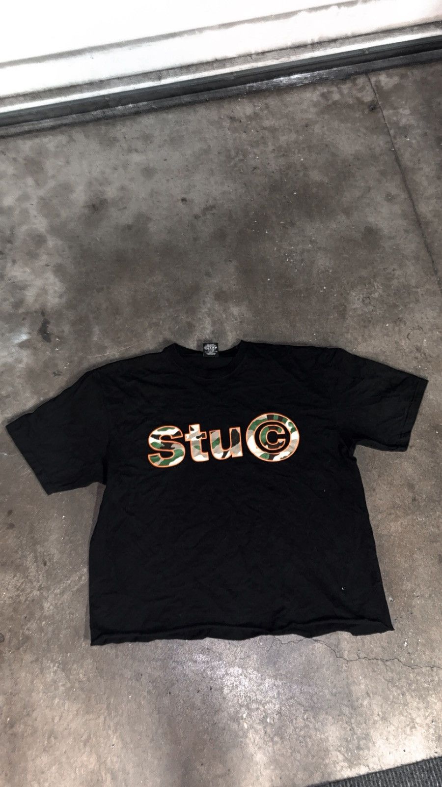 Stussy Stussy Black and Camo Rare Shirt Size US L / EU 52-54 / 3 - 1 Thumbnail