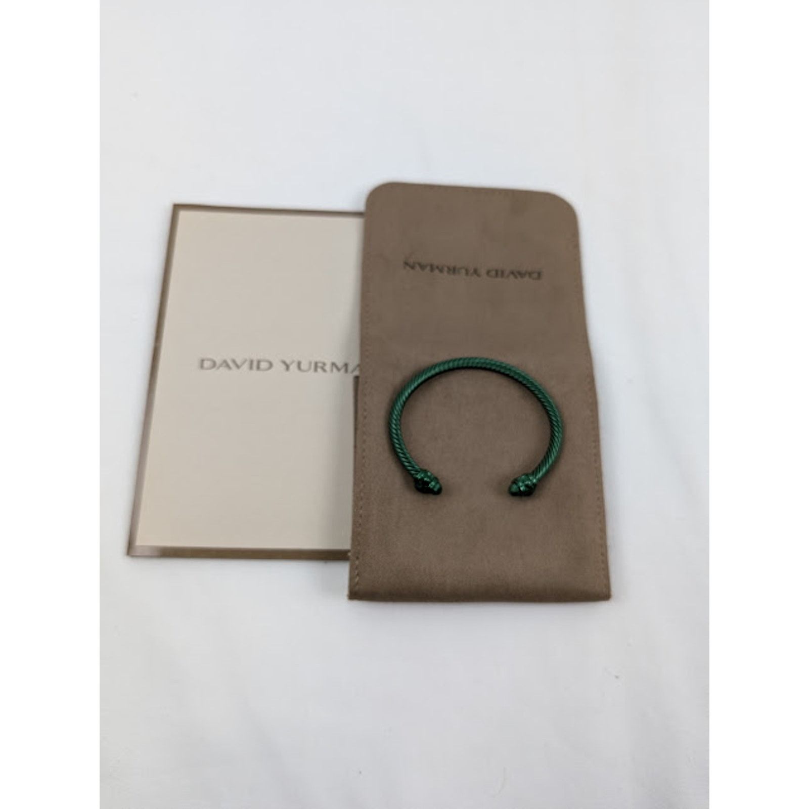 David Yurman o1rshd1 Size: S / Classic Cable Bracelet in Green Size ONE SIZE - 6 Thumbnail