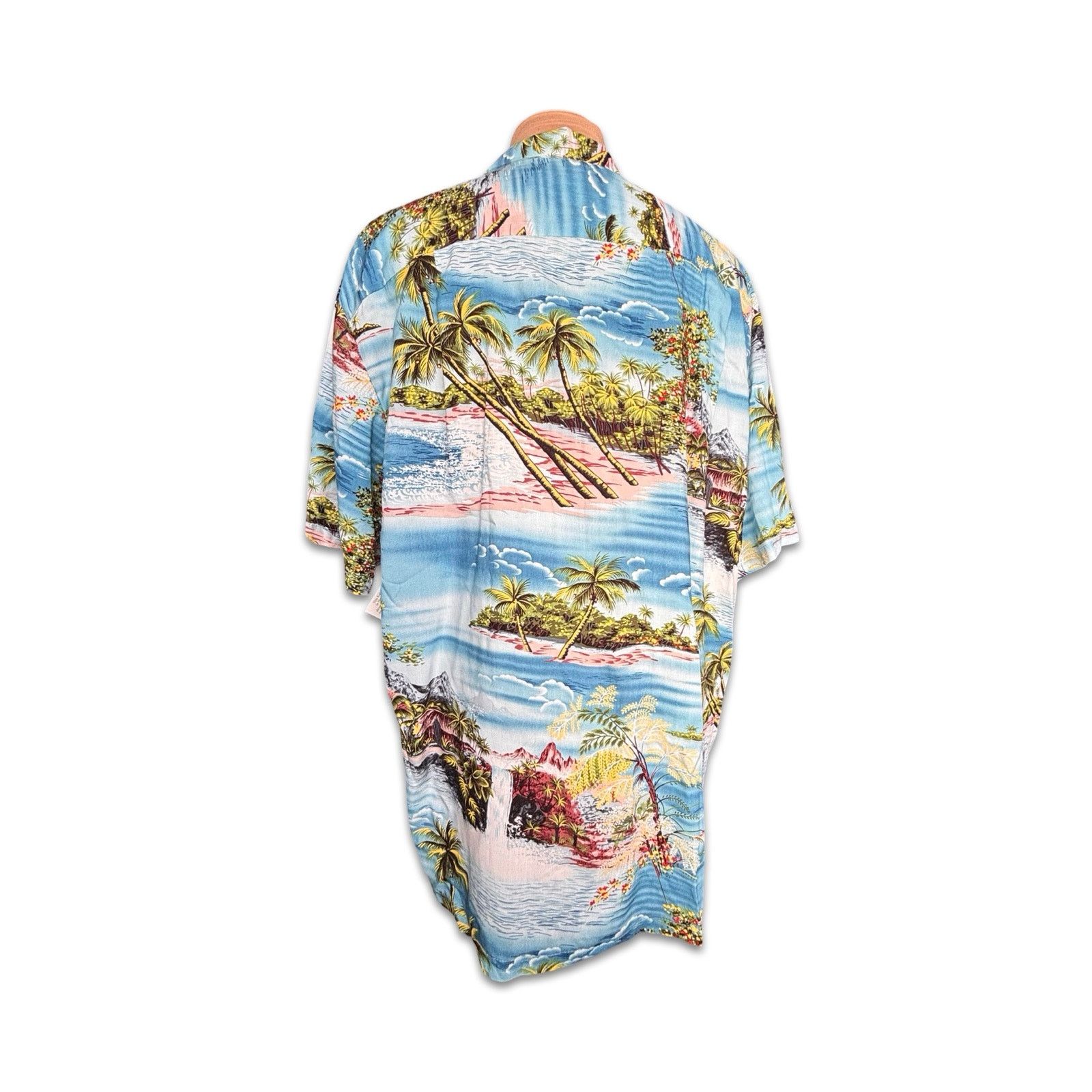 Vintage KALAHEO Hawaiian Shirt Large Blue Tropical Island Hawaii Size US L / EU 52-54 / 3 - 4 Thumbnail