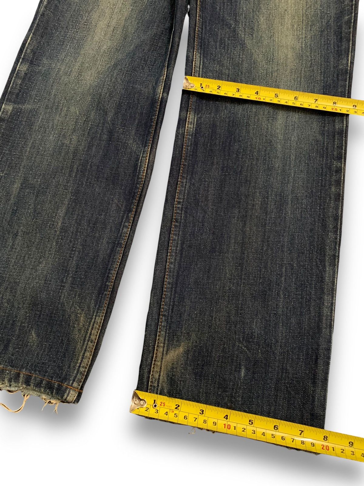 Levi's Vintage 90s Levis 502 Blue Wash Relaxed Fit Ripped Jeans Size US 30 / EU 46 - 17 Thumbnail