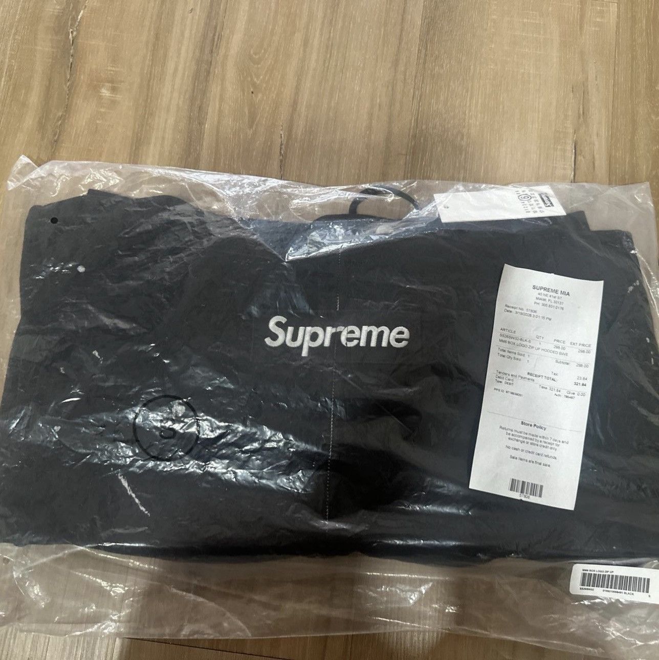 Maison Margiela × Supreme Supreme x MM6 Maison Margiela Box Logo Zip Up Black Size S Size US S / EU 44-46 / 1 - 1 Thumbnail