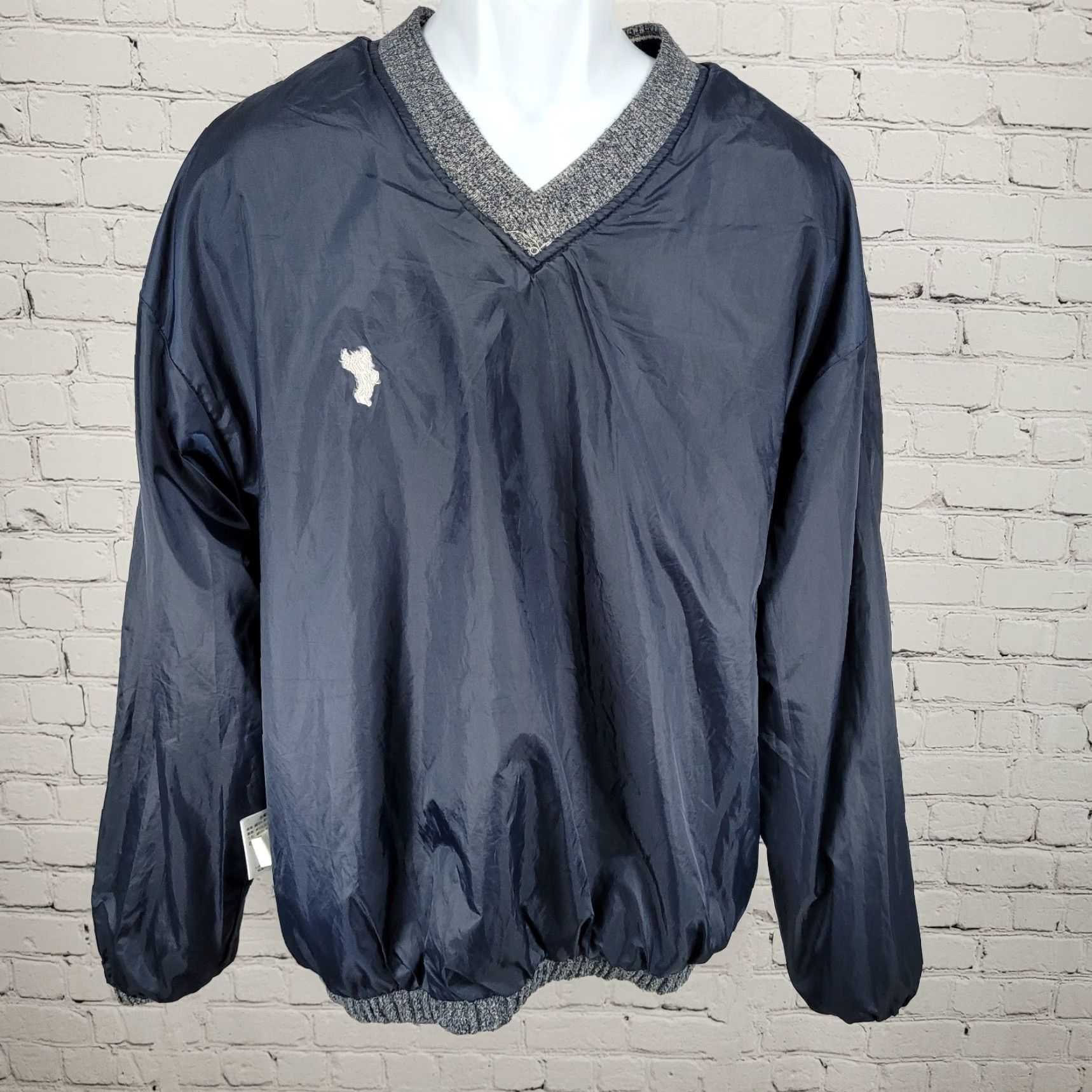Vintage VTG Ashworth Calabasas GCC Team Play 2001 Golf Insulating Pullover Jacket L Men Blue Windbreaker Size US L / EU 52-54 / 3 - 6 Thumbnail