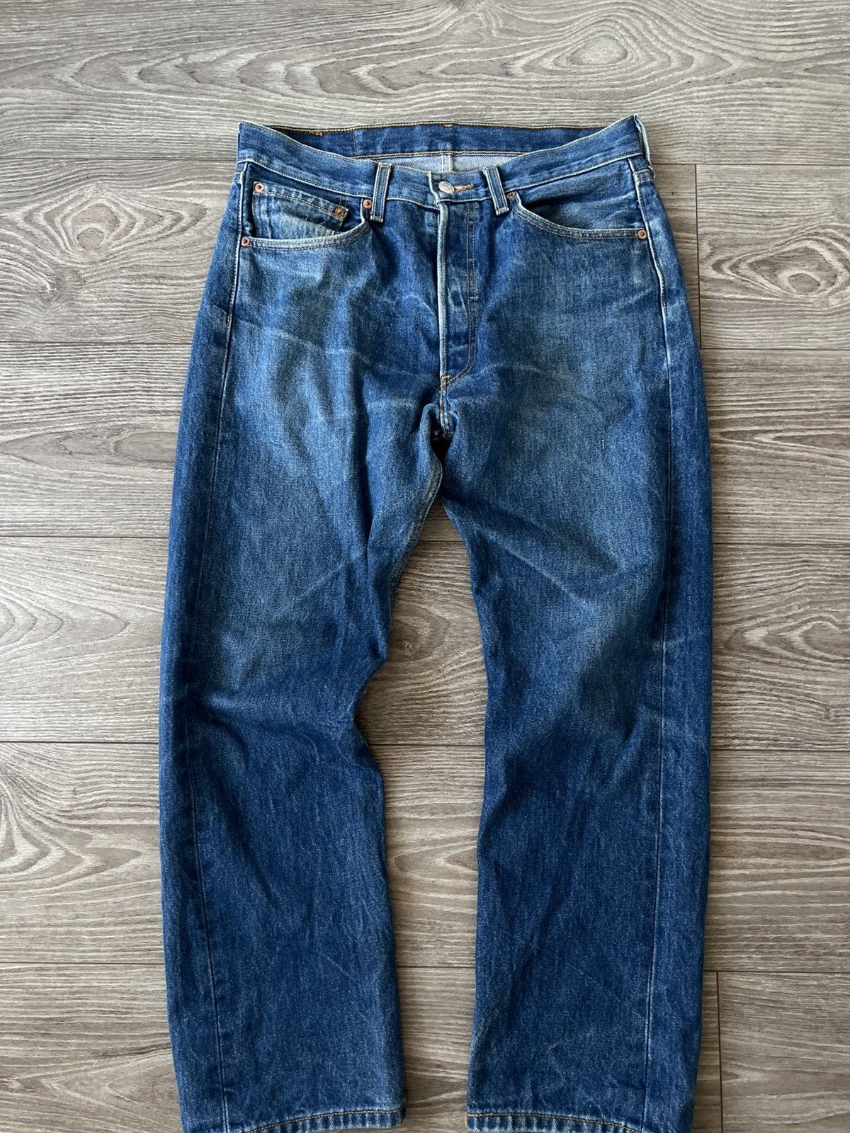 Levi's Vintage Clothing Rare Vintage Levis 501 Blue Denim Salvage Mexico Jeans Size US 32 / EU 48 - 3 Thumbnail