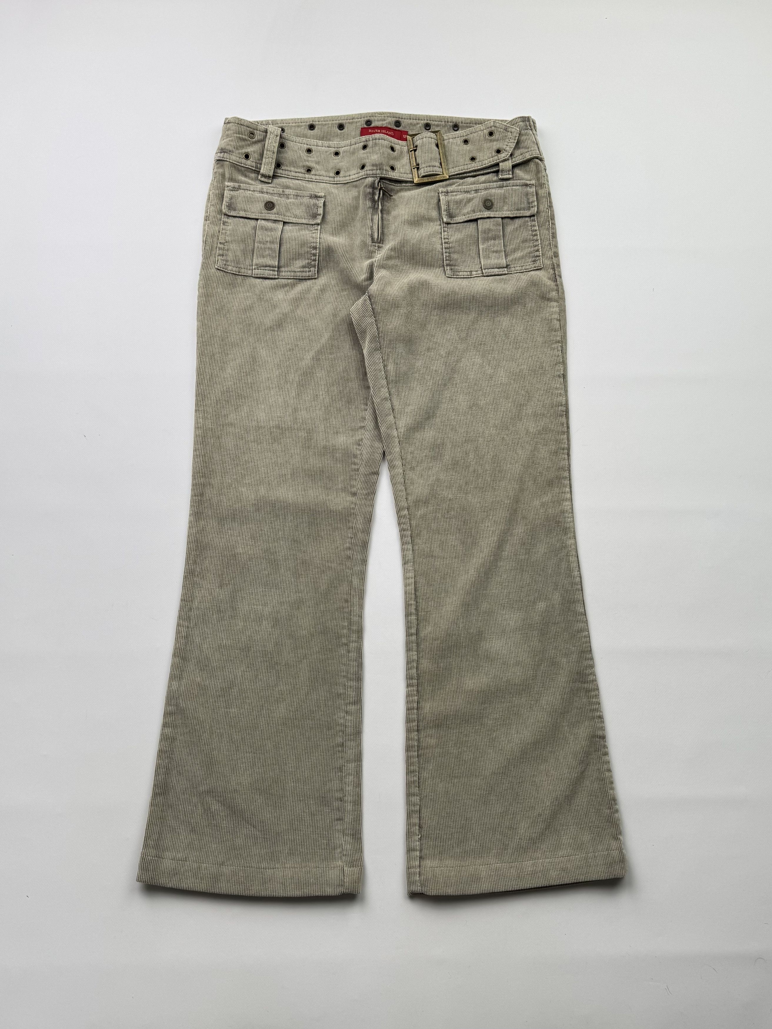 Hysteric Glamour Vintage Flare Corduroy Pants With Belt B736(V279)E2 Size 30" / US 8 / IT 44 - 1 Thumbnail