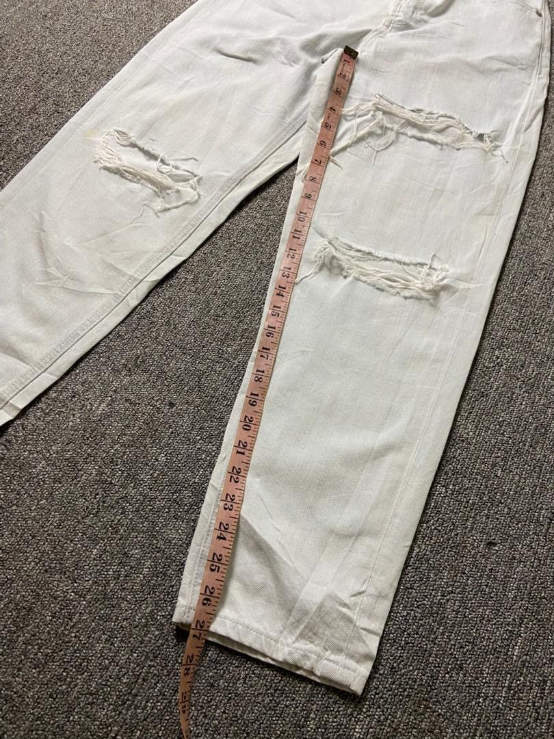 GU GU Brand Regular Fit Ripped Denim Jeans (184) Size US 27 - 5 Thumbnail