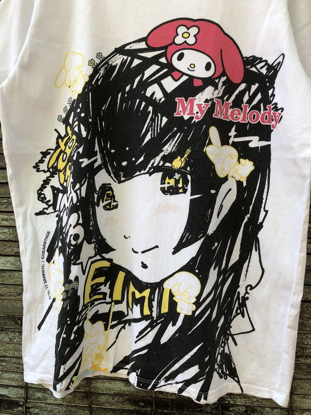 Anime × Japanese Brand × Vintage Vintage My Melody Sanrio Character X Dear Stage Anime Tee Size US L / EU 52-54 / 3 - 8 Thumbnail