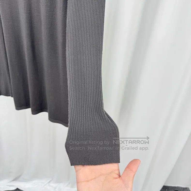 Rick Owens Rick Owens Mainline grey wool knit long sleeves Size S / US 4 / IT 40 - 4 Thumbnail