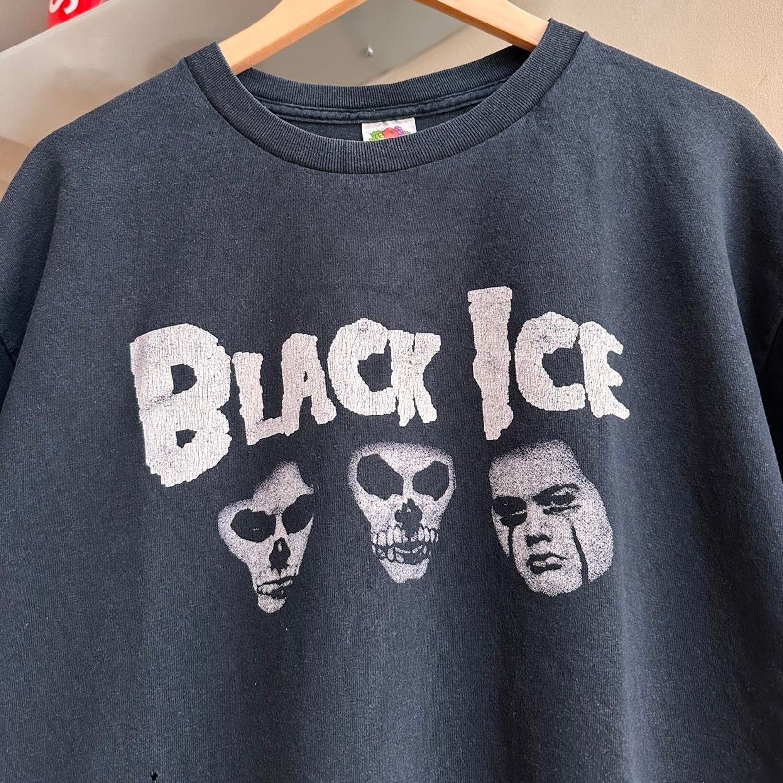Band Tees × Fruit Of The Loom × Vintage Vintage Black Ice Band Shirt Size US XL / EU 56 / 4 - 3 Thumbnail