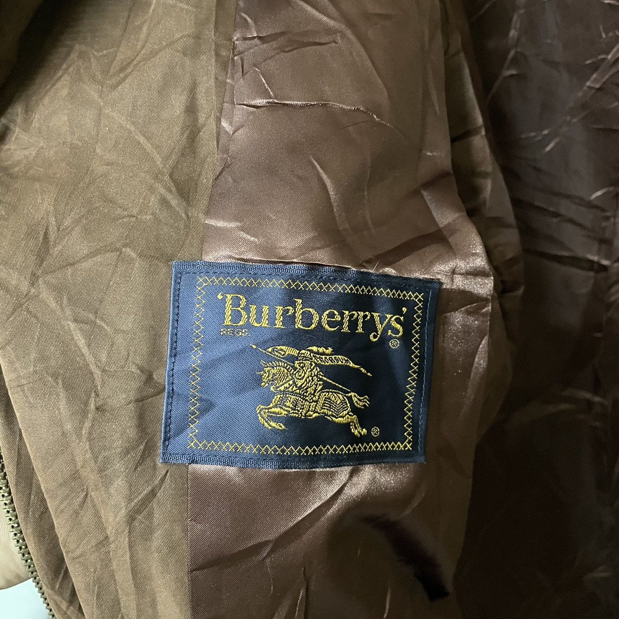 Burberry × Designer × Vintage Vintage Burberrys Novacheck Suede “B” Logo Parka Size US L / EU 52-54 / 3 - 9 Thumbnail