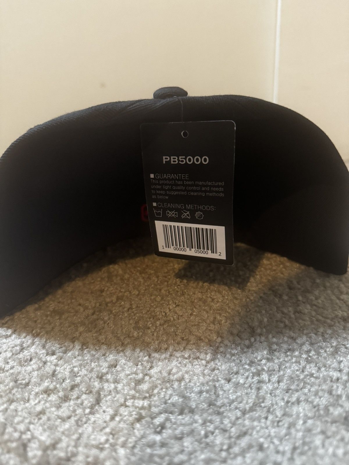 Playboi Carti Playboi Carti YVL Fitted hat RED ON BLACK + Brand New Size ONE SIZE - 2 Thumbnail