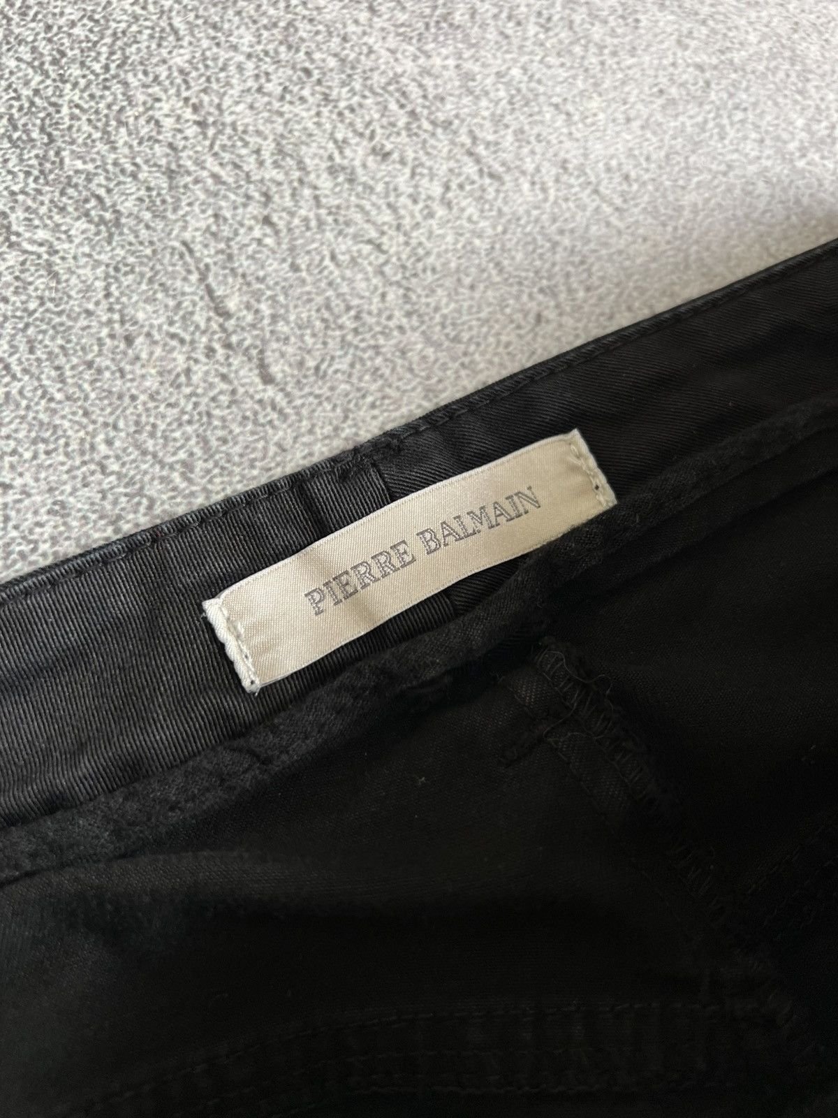 Pierre Balmain Pierre Balmain Womens Black Skinny Moto Denim Jeans Pants 26 Size 27" / US 4 / IT 40 - 9 Thumbnail