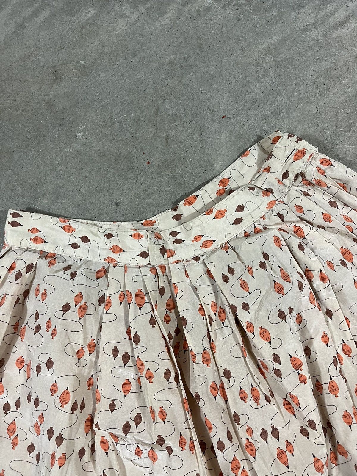 Vintage Vintage 50s Novelty Print Skirt Size 26" / US 2 / IT 38 - 3 Thumbnail