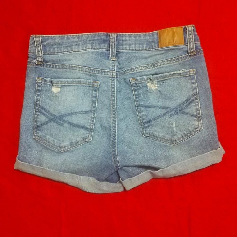 Aeropostale Aeropostale High Waist Midi Jean Shorts Size 8 Size 30" / US 8 / IT 44 - 2 Thumbnail