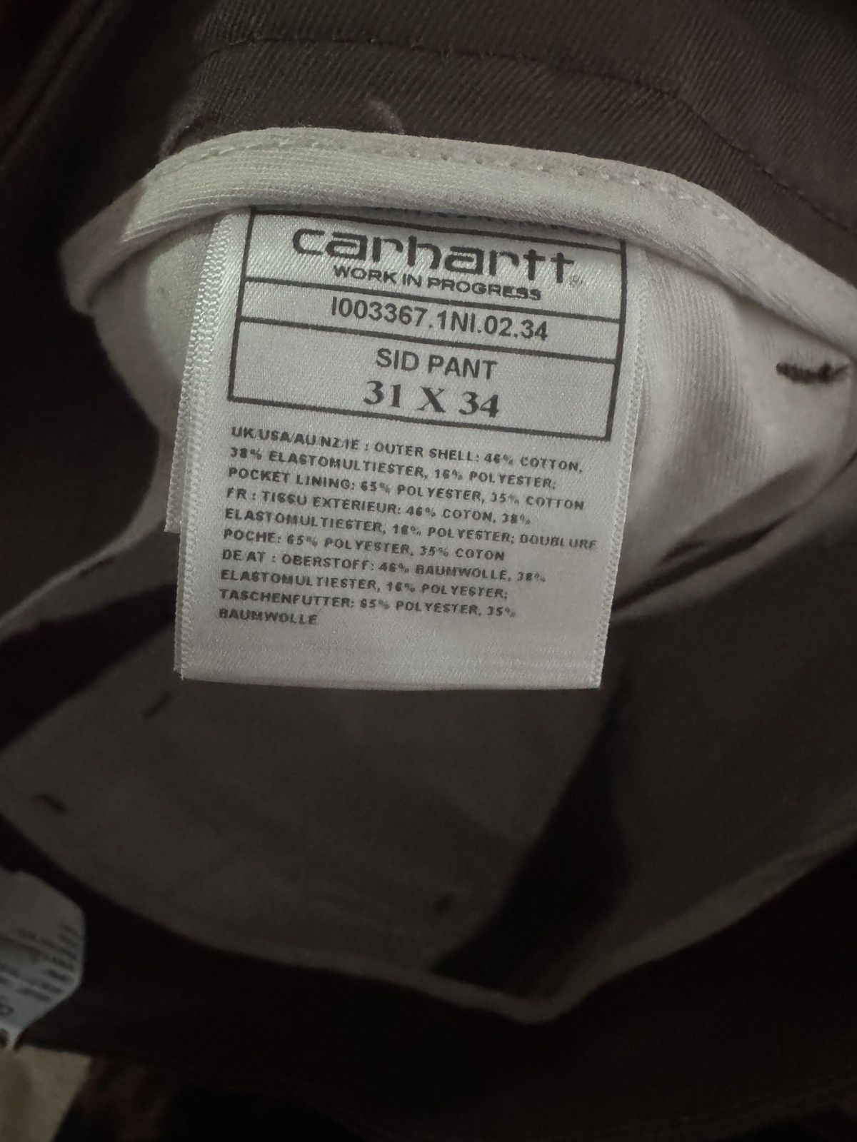Carhartt Wip Carhartt WIP Sid Pants BRAND NEW Size US 31 - 4 Thumbnail