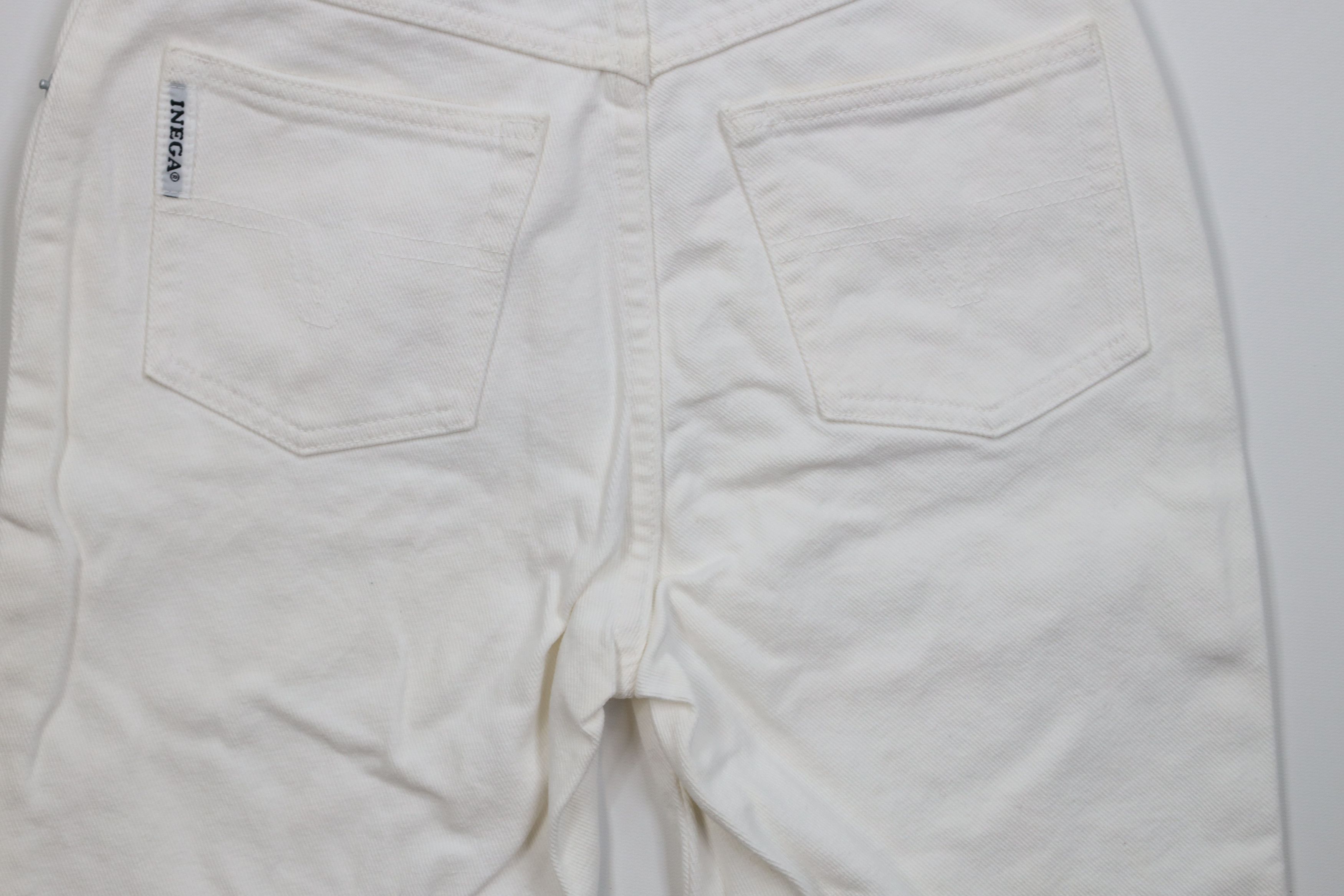 Vintage Vintage 90s Streetwear Denim Jean Shorts Jorts White Cotton Size 24" / US 00 / IT 34 - 11 Thumbnail