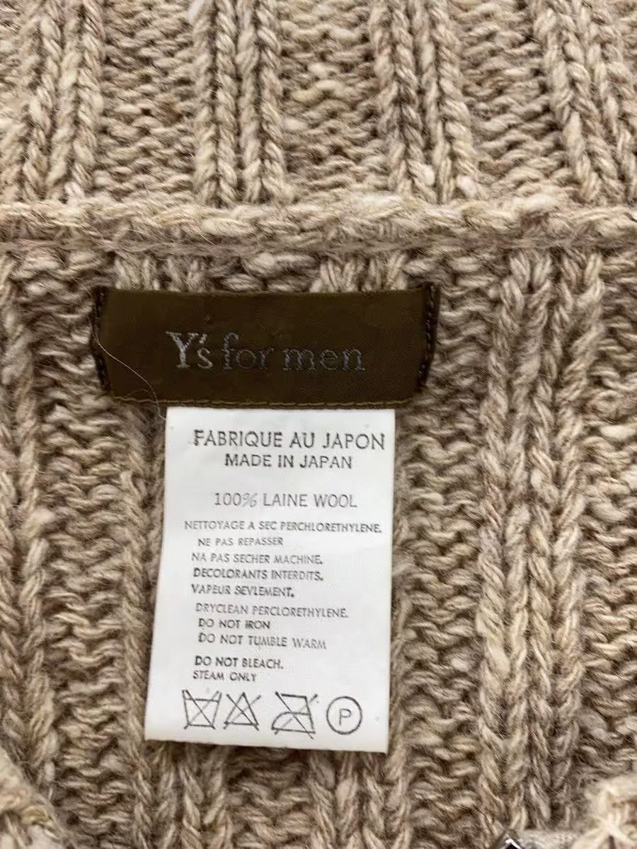 Y's for Men × Yohji Yamamoto Ribbed Wool Zip Knit Sweater Size US L / EU 52-54 / 3 - 4 Thumbnail