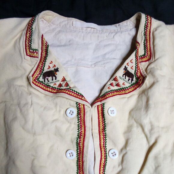 Other Vintage WWe. Koller-Speck Embroidered Shirt Jacket Blazer Size L / US 10 / IT 46 - 2 Thumbnail