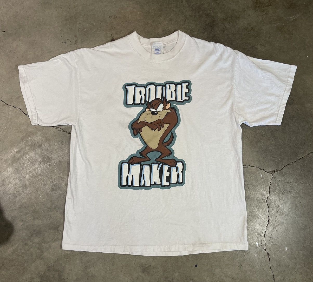 Vintage Vintage Looney Tunes Taz Tee Size US XL / EU 56 / 4 - 1 Thumbnail