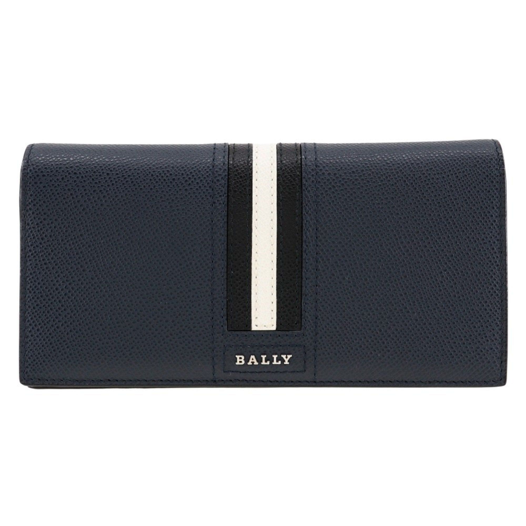 image of Bally Men's Calf Leather Long Wallet in Blue