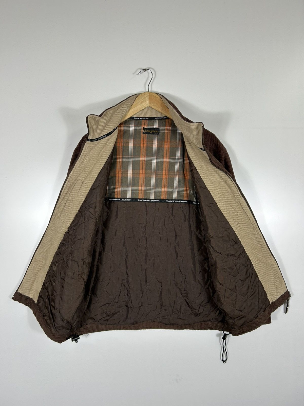 Gianni Valentino ⚡️Vintage Gianni Valentino Italy Corduroy Zipper Jacket Size US L / EU 52-54 / 3 - 10 Thumbnail