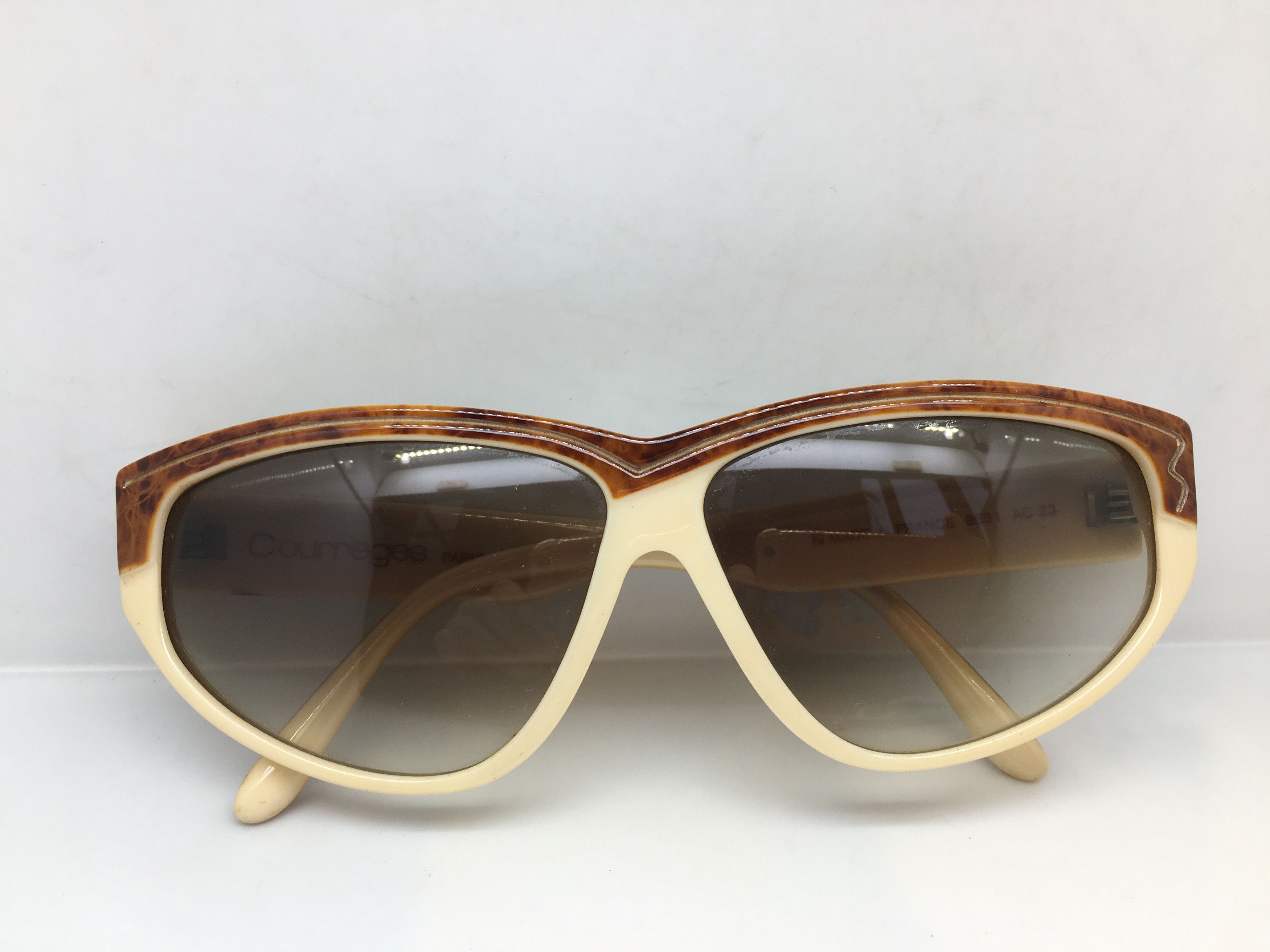 Courreges Vintage 70s Courreges 8691 Woman Cat Eye Sunglasses France Size ONE SIZE - 5 Thumbnail