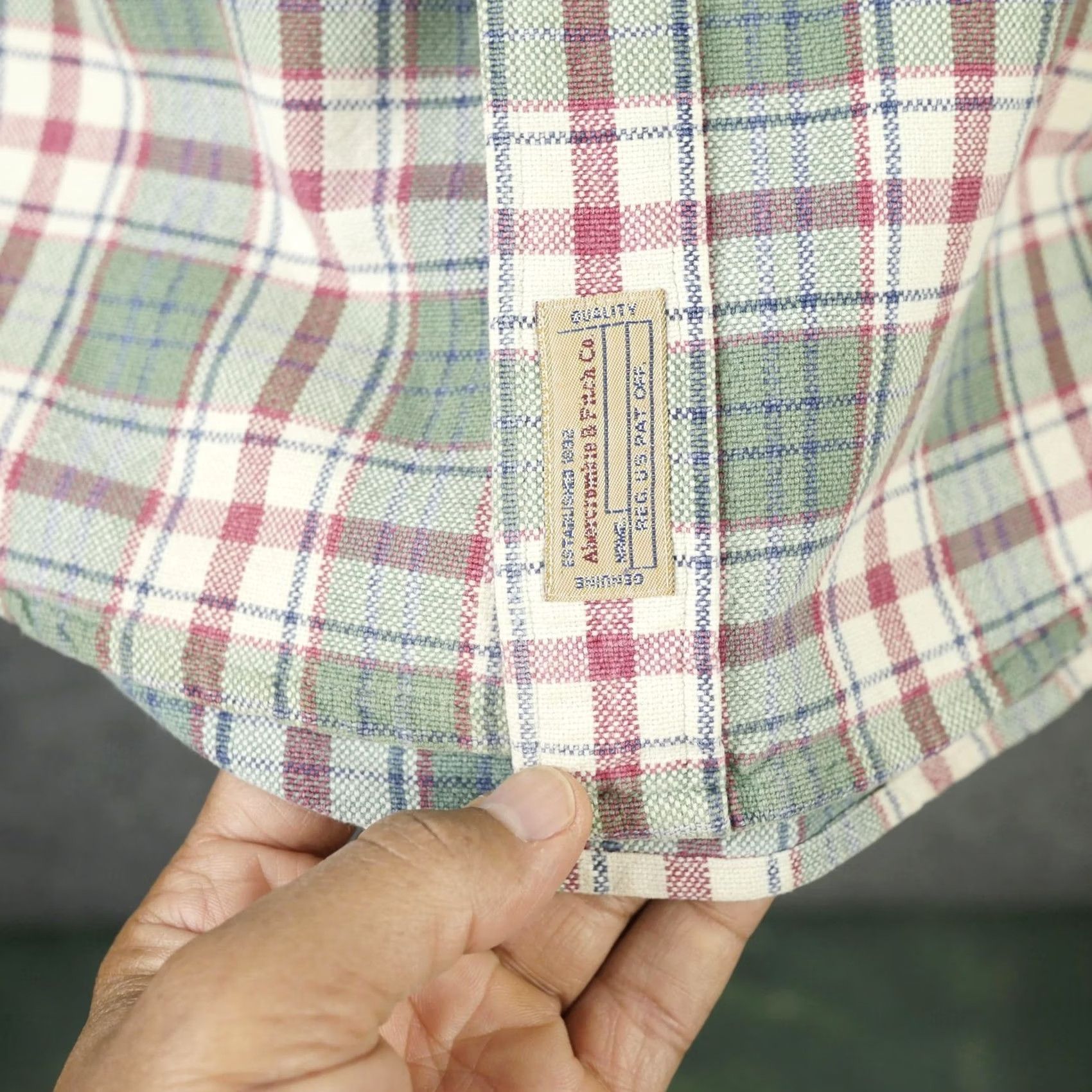 Abercrombie & Fitch Abercrombie & Fitch Shirt Mens L Green Plaid Button-Down Casual Cotton Big Shirt Relaxed Fit Long Sleeve Womens? Mens Size US L / EU 52-54 / 3 - 5 Thumbnail