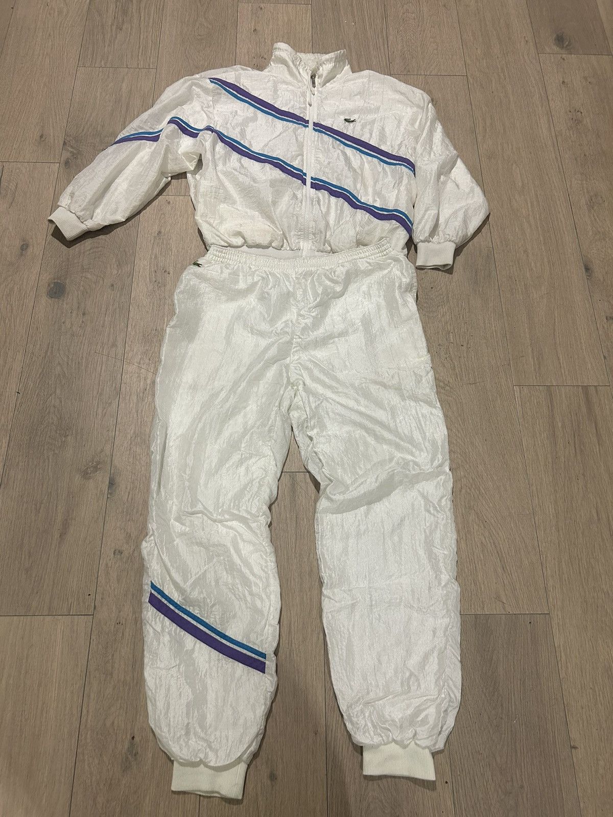 Lacoste Lacoste vintage 90s tracksuit retro made in france Size US 40 / EU 56 - 2 Thumbnail