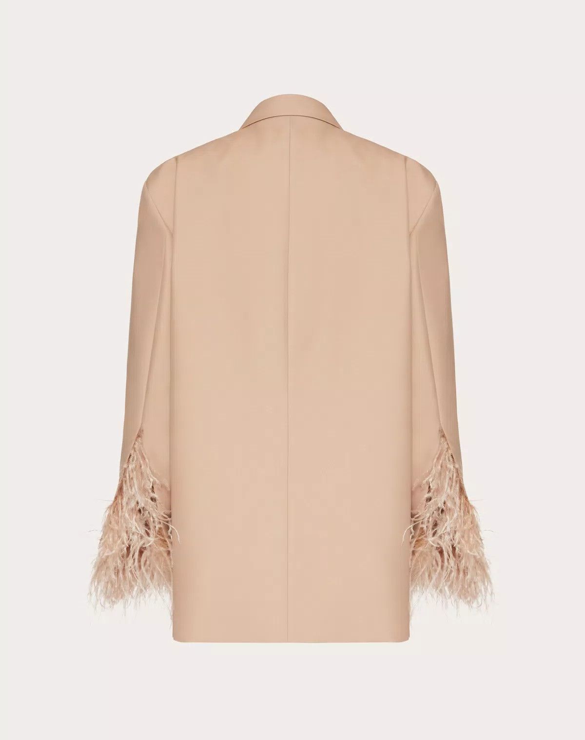 Valentino o1s1wg110426 Blazer in Embroidered Techno Weave in Sand Size L / US 10 / IT 46 - 2 Thumbnail
