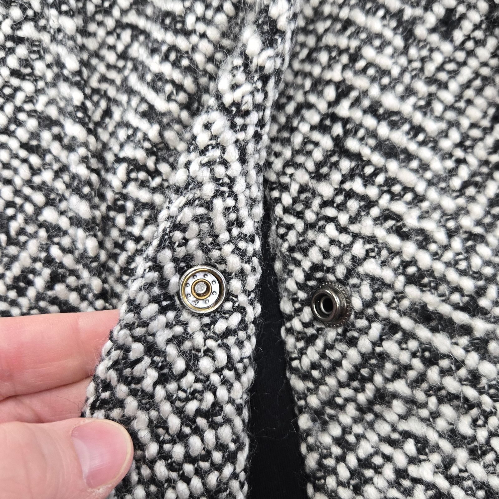 Topshop Topshop Oversized Herringbone Wool Blend Coat Size 10 Size L / US 10 / IT 46 - 7 Thumbnail