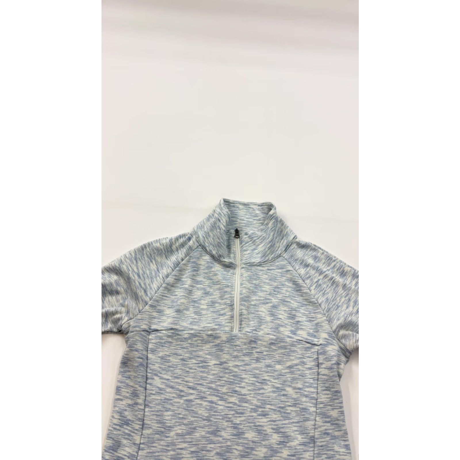 Vintage Columbia Shirt Womens Petite Medium Blue 1/4 Zip Long Sleeve Lightweight Stretch Size M / US 6-8 / IT 42-44 - 3 Thumbnail