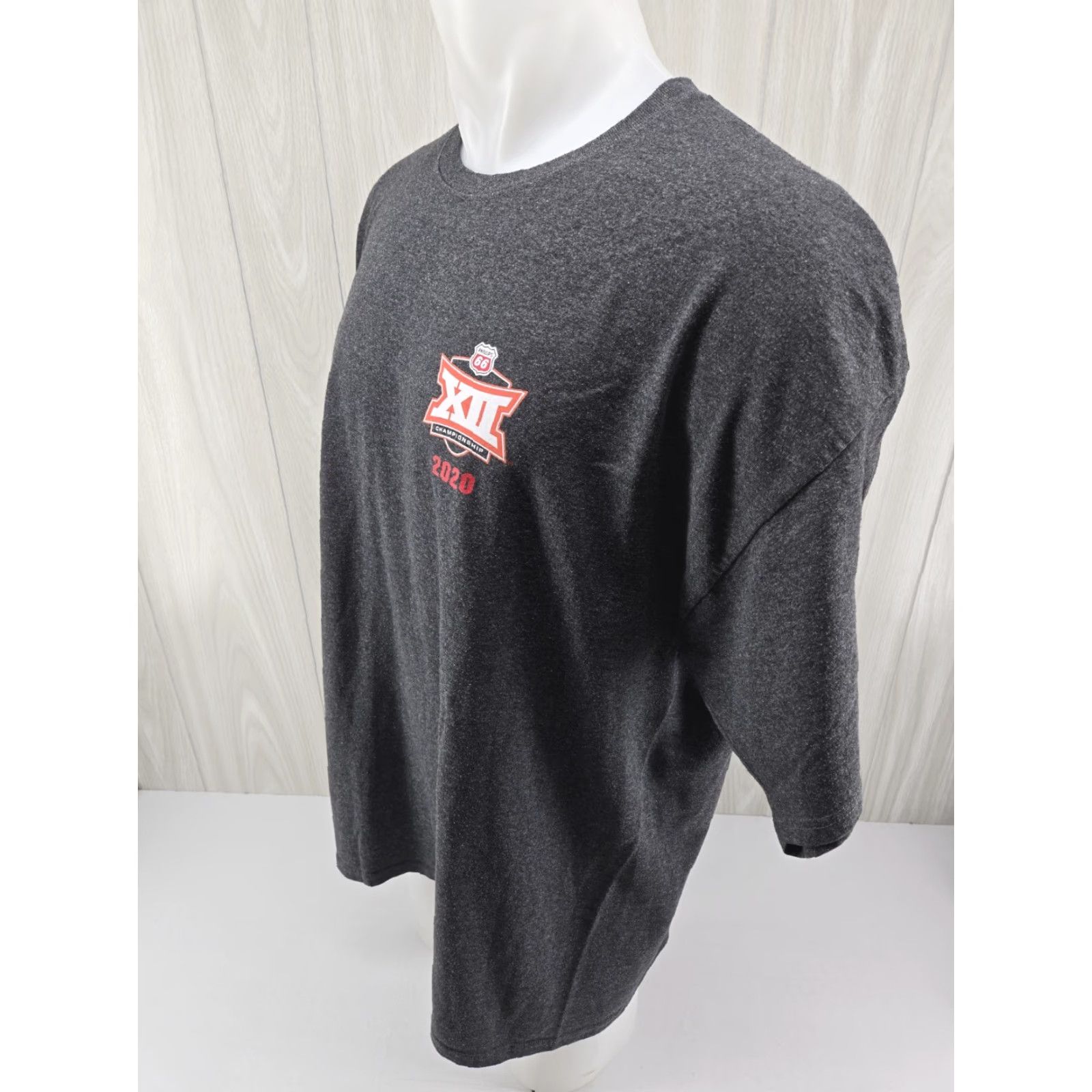 Champion VINTAGE 2020 Big 12 Men’s Championship T Shirt Gray 2XL Champion Men Short Sleeve Cotton Shirt Mens” Size US XXL / EU 58 / 5 - 5 Thumbnail