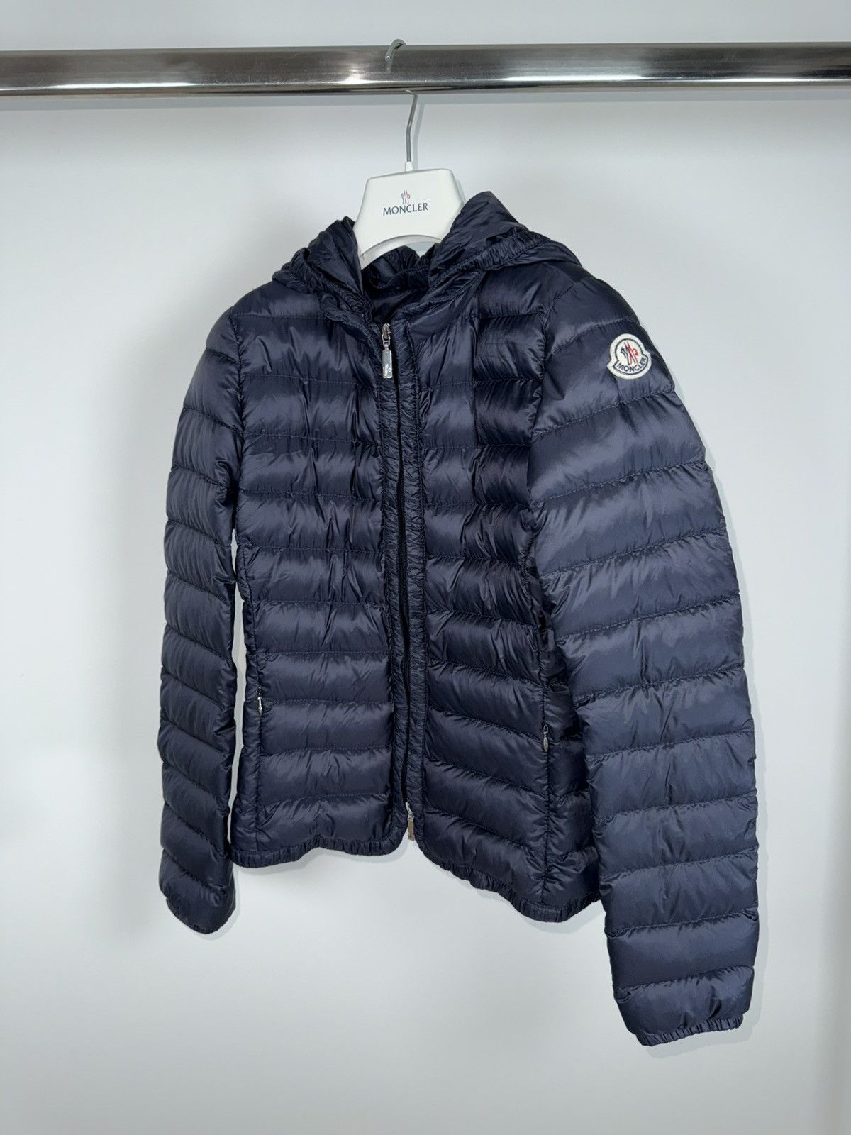 Moncler Moncler Girls Jacket Mayotte Size 14 Years Navy Blue Size XXS / US 00 / IT 34 - 2 Thumbnail
