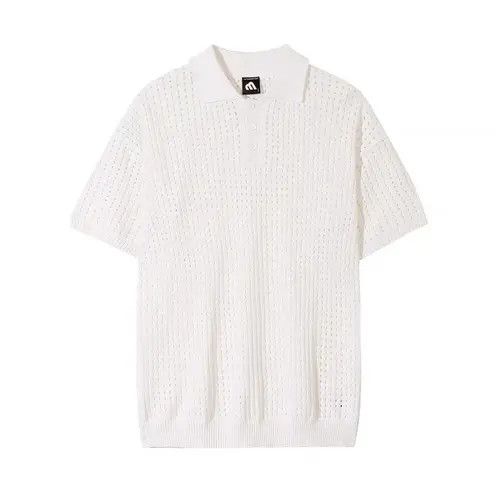 Vintage Kitagawa x Endo Korean fashion beige knit polo top Size US XL / EU 56 / 4 - 7 Thumbnail