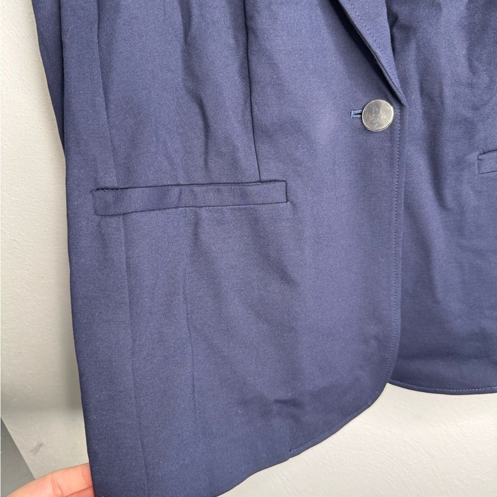 Bar III Bar III Navy Blue Notch Collar Blazer Size XL / US 12-14 / IT 48-50 - 5 Thumbnail