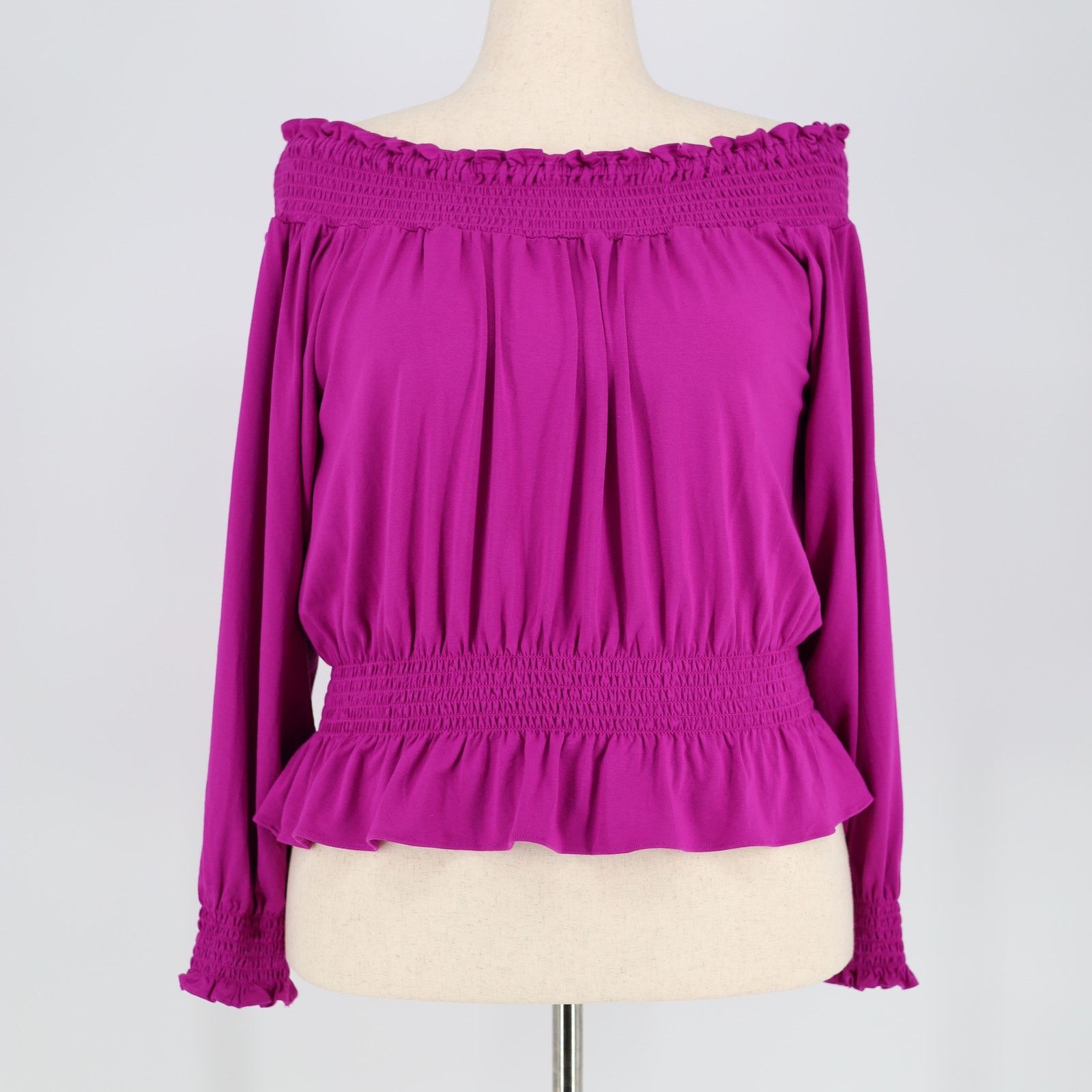 Lauren Ralph Lauren Ralph Lauren Women Off-the-Shoulder Peplum Blouse Size M Size M / US 6-8 / IT 42-44 - 3 Thumbnail