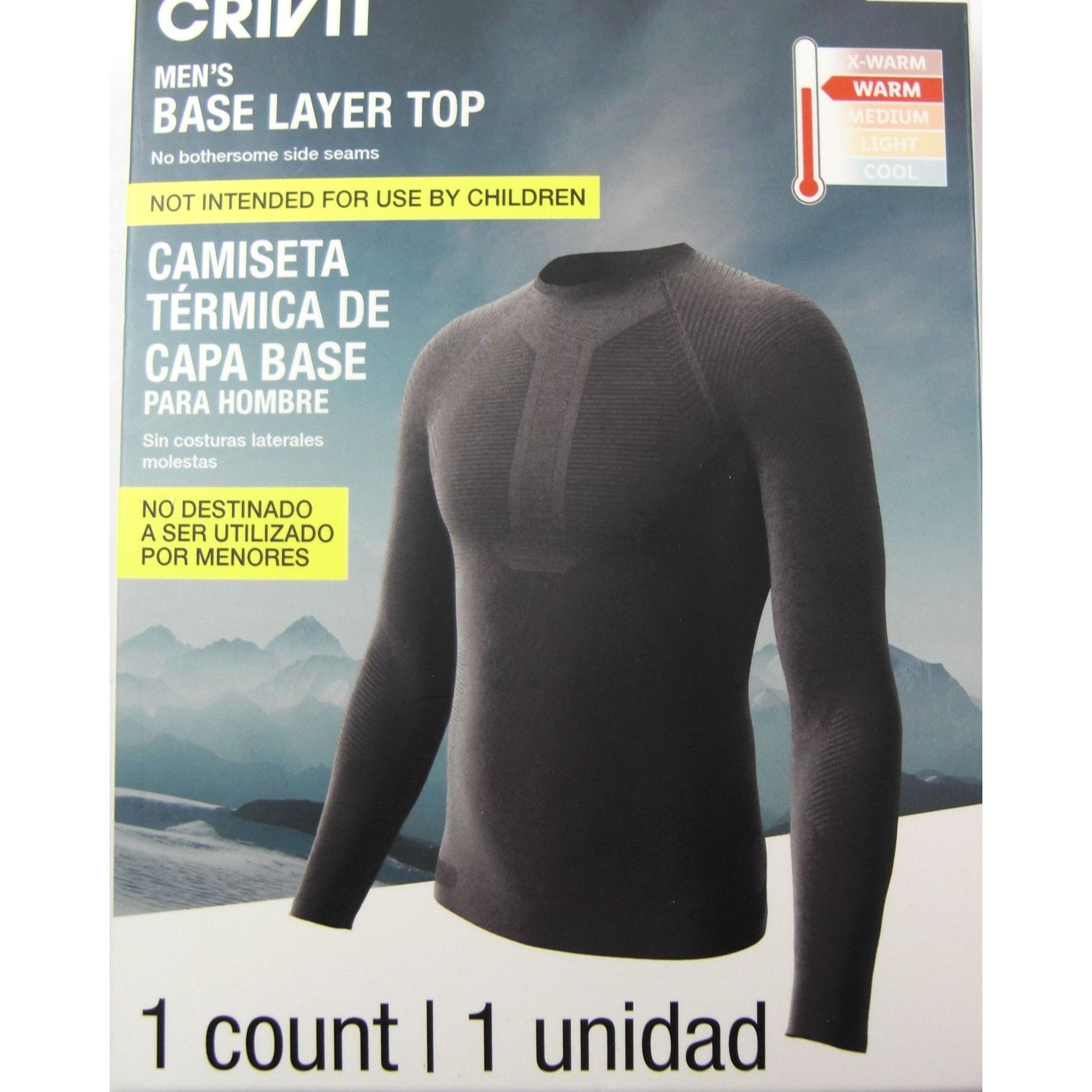Other Crivit Men's Thermal Long Sleeve Compression Shirt, Athletic Size US L / EU 52-54 / 3 - 1 Thumbnail