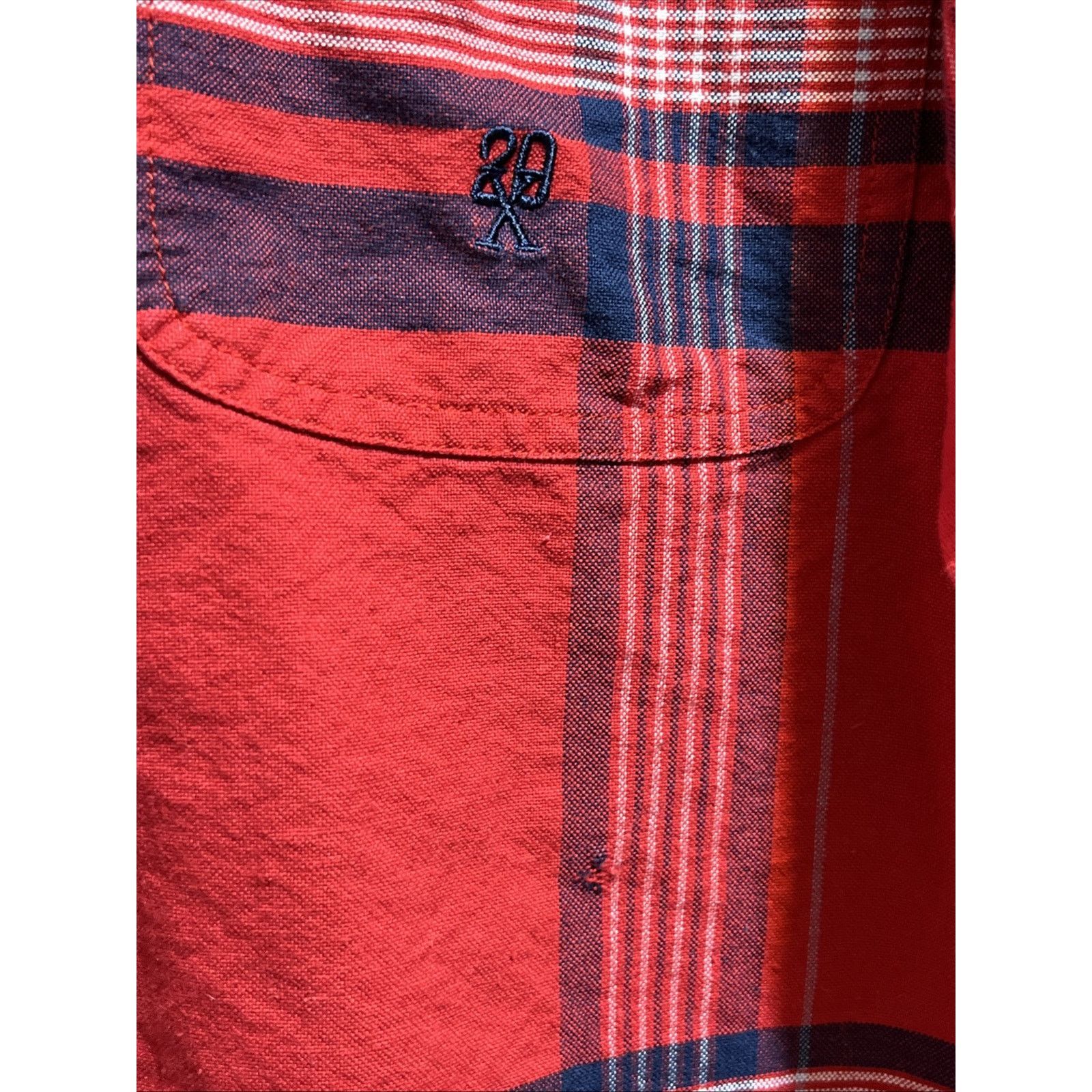 Wrangler Wrangle Vintage Twenty X Men’s XL Shirt Red Plaid LS Button Size US XL / EU 56 / 4 - 8 Thumbnail