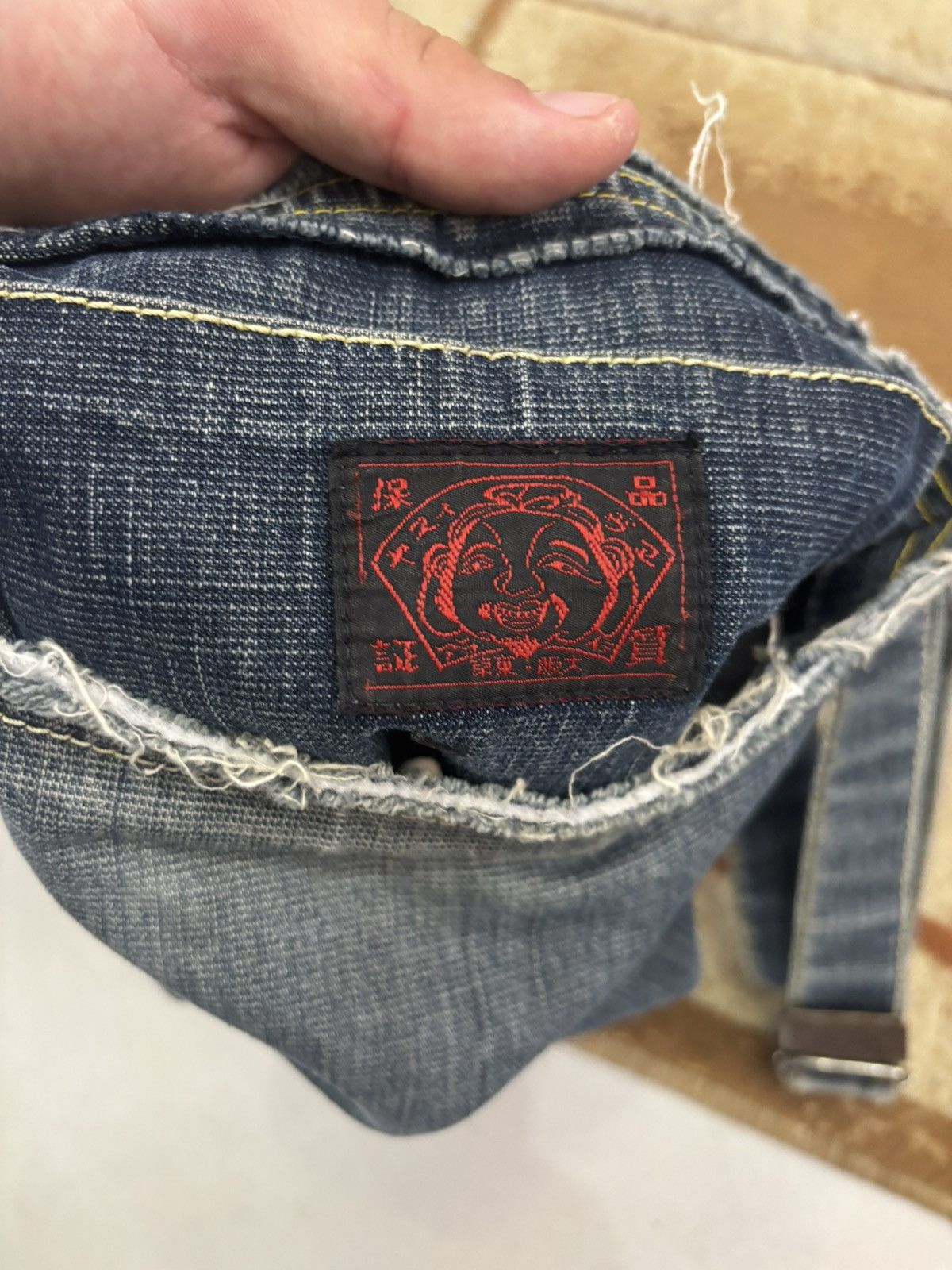 Evisu Rare EVISU Denim Shoulder Bag Vintage Y2K Japanese Size ONE SIZE - 13 Thumbnail