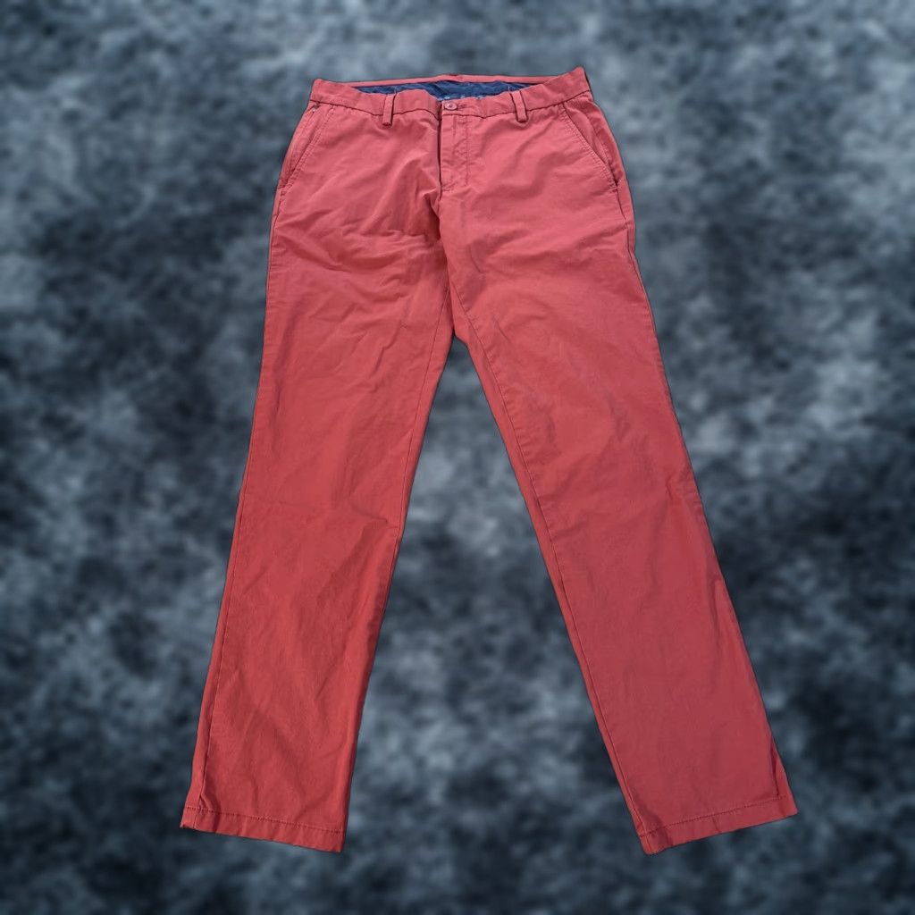 Vineyard Vines Vineyard Vines On the Go Pants Chino Golf Stretch Red 33x32 Mens Regular Size US 33 - 1 Thumbnail