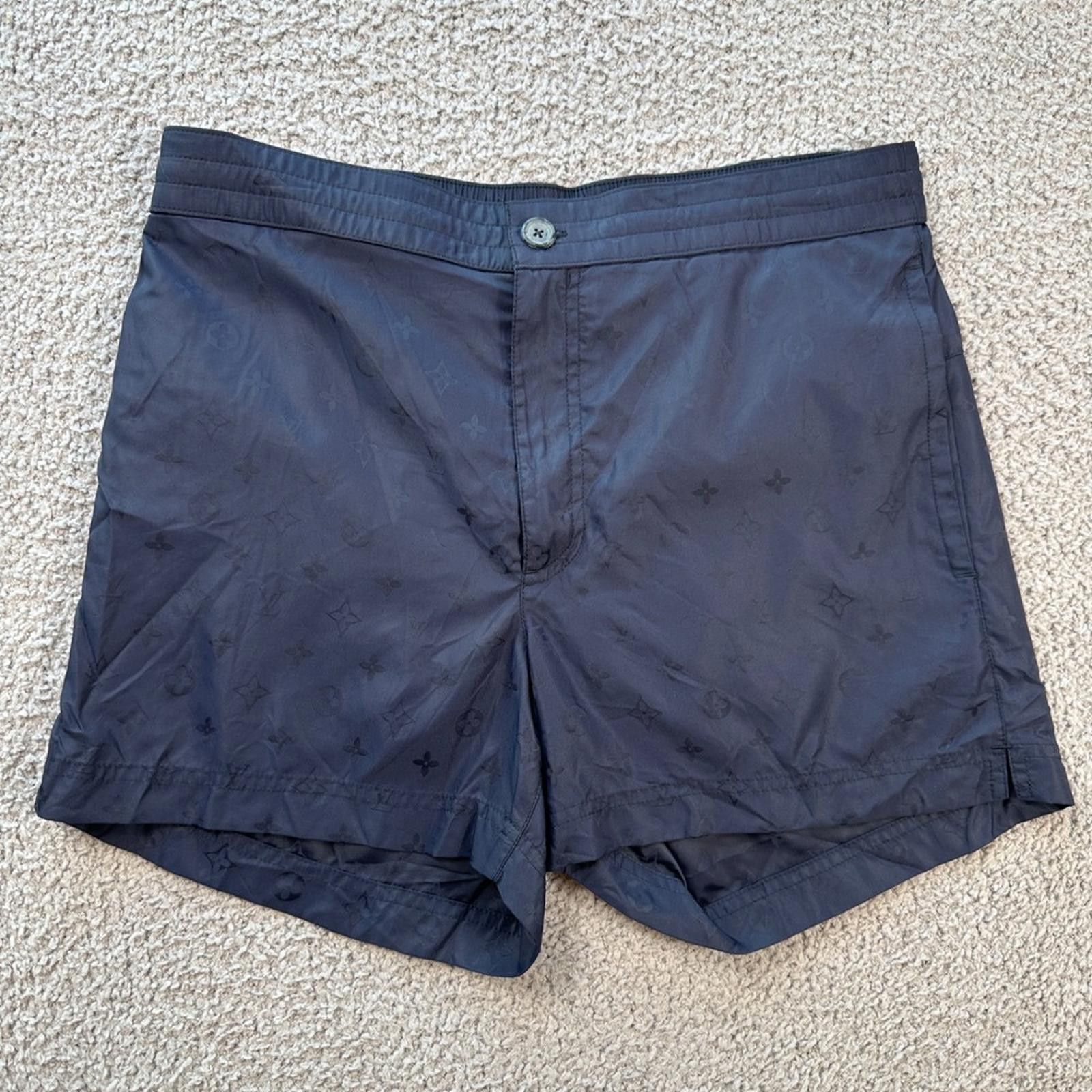 Louis Vuitton Louis Vuitton Monogram Swim Shorts Blue Men S Made in Italy Size US 30 / EU 46 - 1 Thumbnail